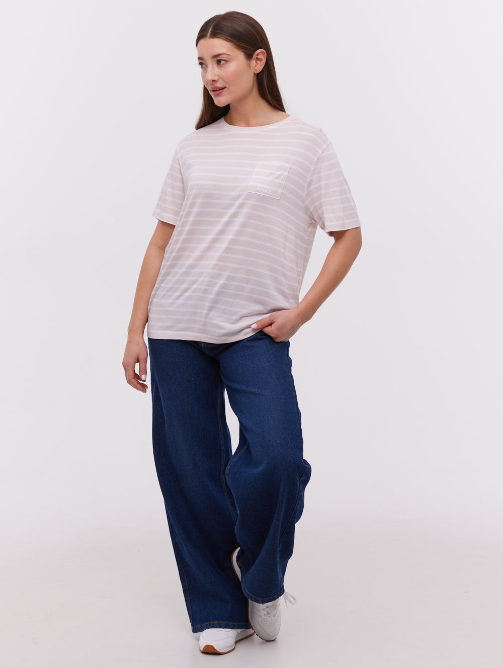Nouria Striped Pocket T-Shirt for Men - Casual Comfort Fit Cotton Tee - Perfect for Everyday Wear, Outings, and Relaxing at Home