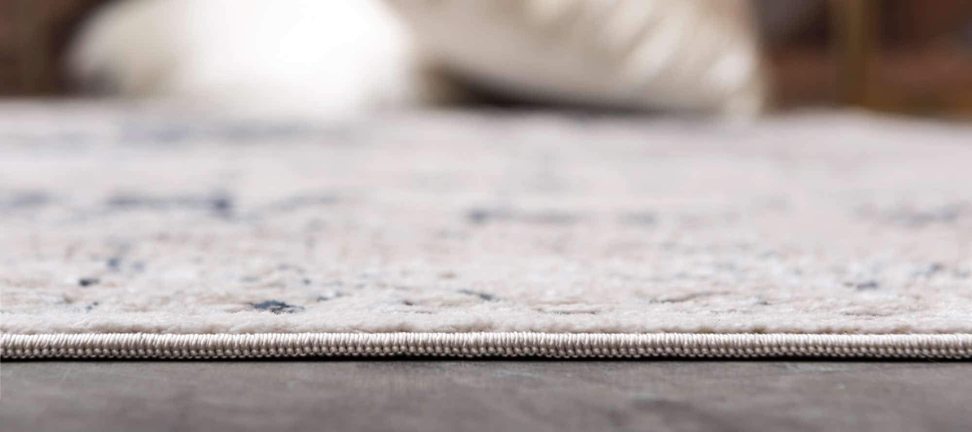 Unique Loom Chateau Collection Dark Blue/Beige Area Rug 7'1