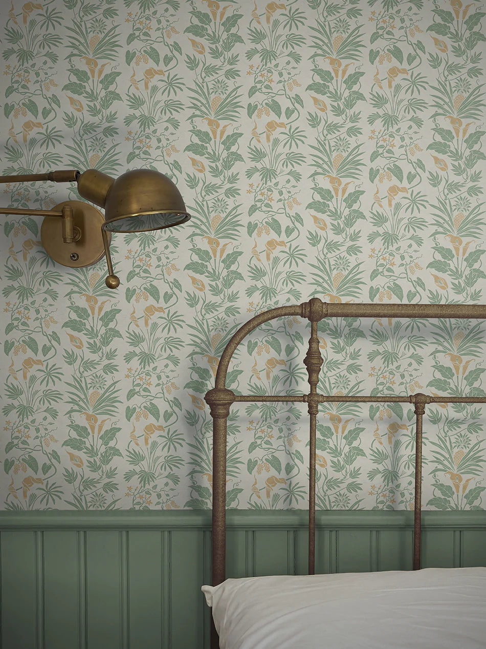 Little Botanist Wallpaper Sample - Peel & Stick Removable Wallpaper for Nursery, Bedroom, Office - Floral Botanical Design - Easy DIY Home Decor