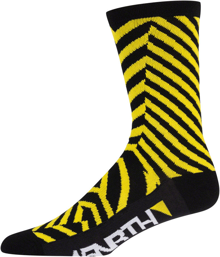 45NRTH Dazzle Lightweight Wool Socks for Men & Women - Breathable, Moisture-Wicking Hiking & Winter Socks (Yellow, Medium) - Perfect for Outdoor Adventures, Camping & Cold Weather Activities