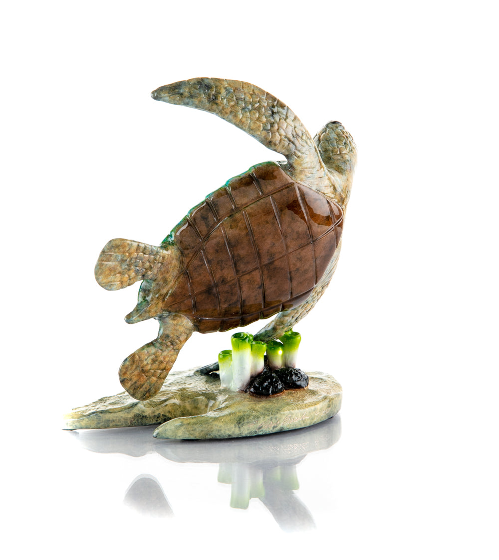Handcrafted Bronze Sculpture of a Sailor by Chris Barela - Perfect for Nautical Decor, Office Desk, or Home Collection