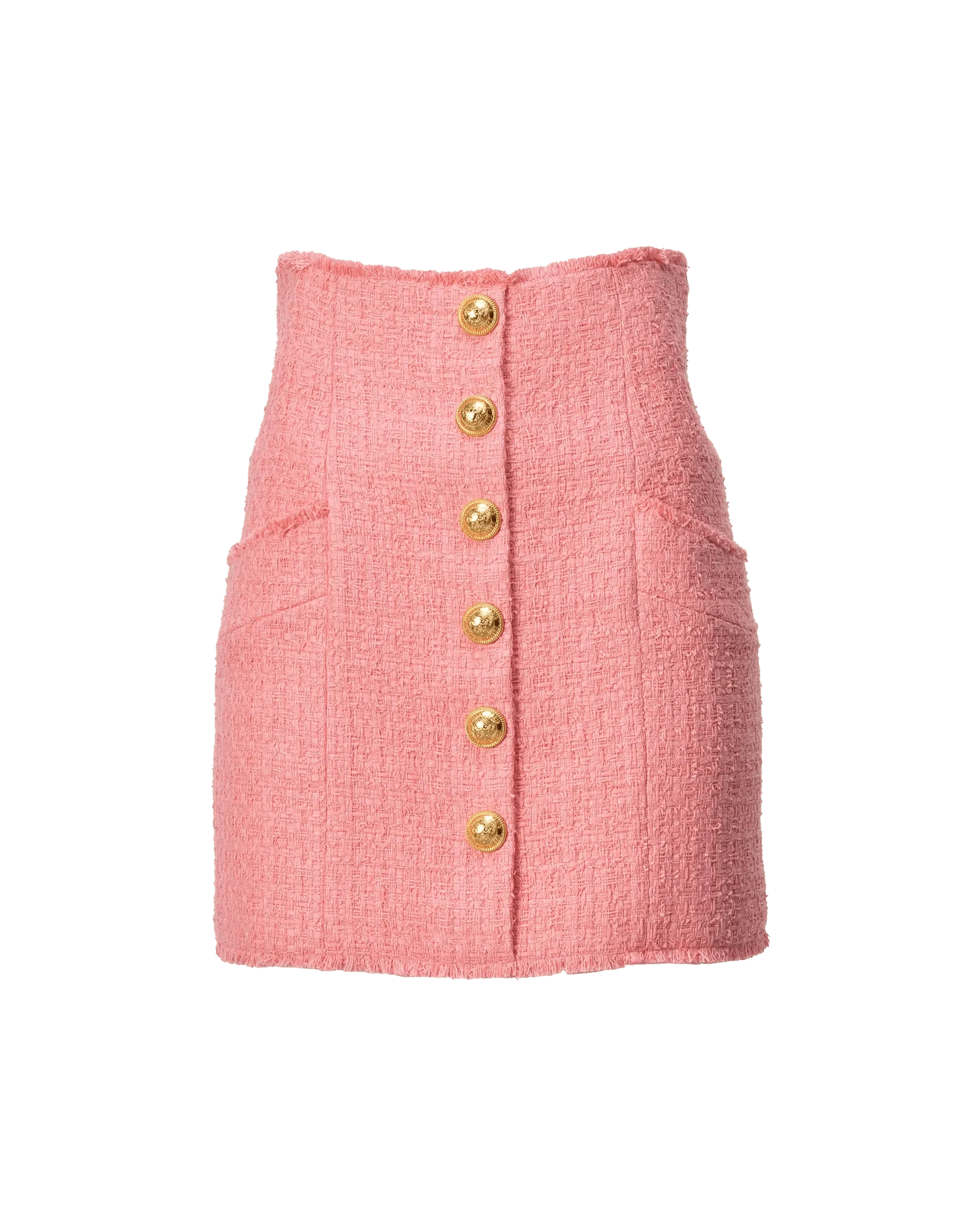 Stylish High Waisted Buttoned Tweed Skirt for Women | Vintage A-Line Pencil Skirt | Perfect for Office, Date Night & Fall Outfits