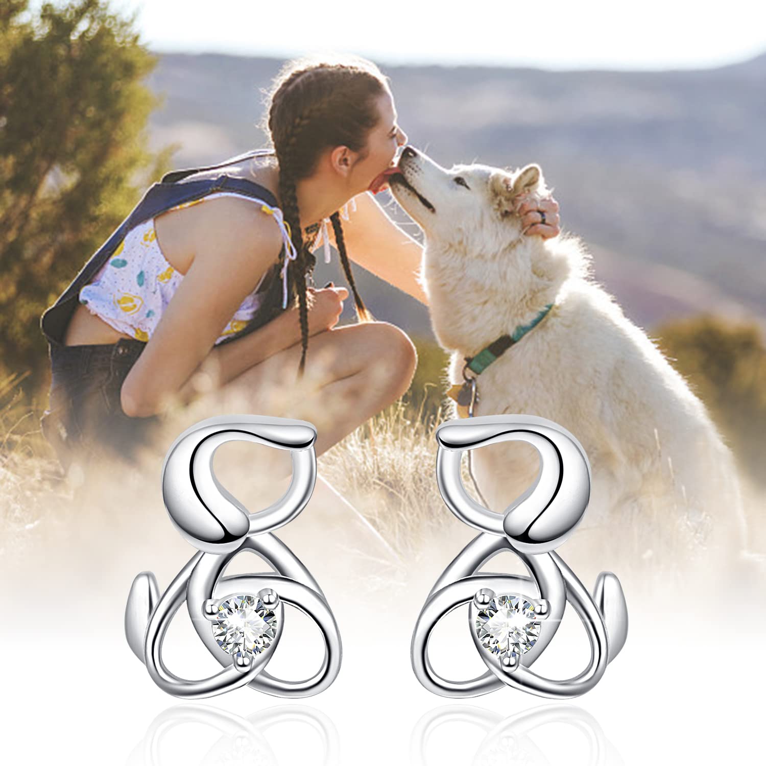 Stylish Dog Earrings for Women - Cute Puppy Dangle Earrings, Animal Lover Jewelry Gift for Dog Moms | Perfect for Casual Wear, Date Nights & Pet-Themed Parties