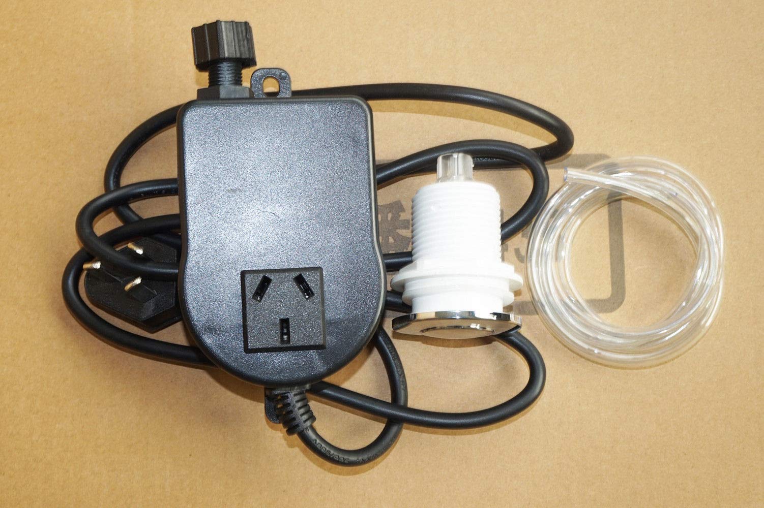 Universal Garbage Disposal Air Switch Kit - Counter Sink Top Mount, On/Off Self-Locking Button with Built-Out Adapter - Compatible with Hot Tubs, Spas, Pools & Food Waste Disposals - Perfect for Kitchen Sink & Under-Counter Installation