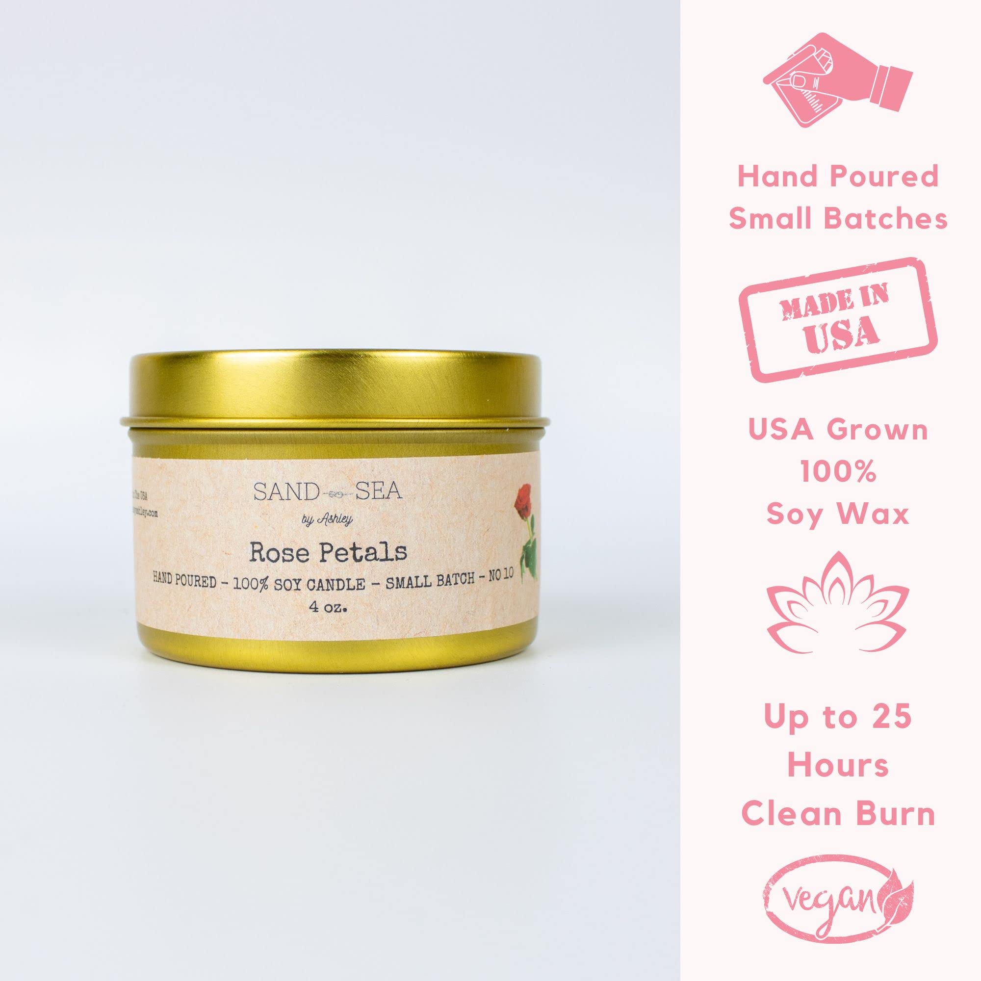 Handmade Rose Gift Box - 13 Pc Natural Relaxing Spa Self Care Package for Women | Birthday Gift Basket with Rose Petals | Perfect for Mother's Day, Anniversary & Relaxation Gifts