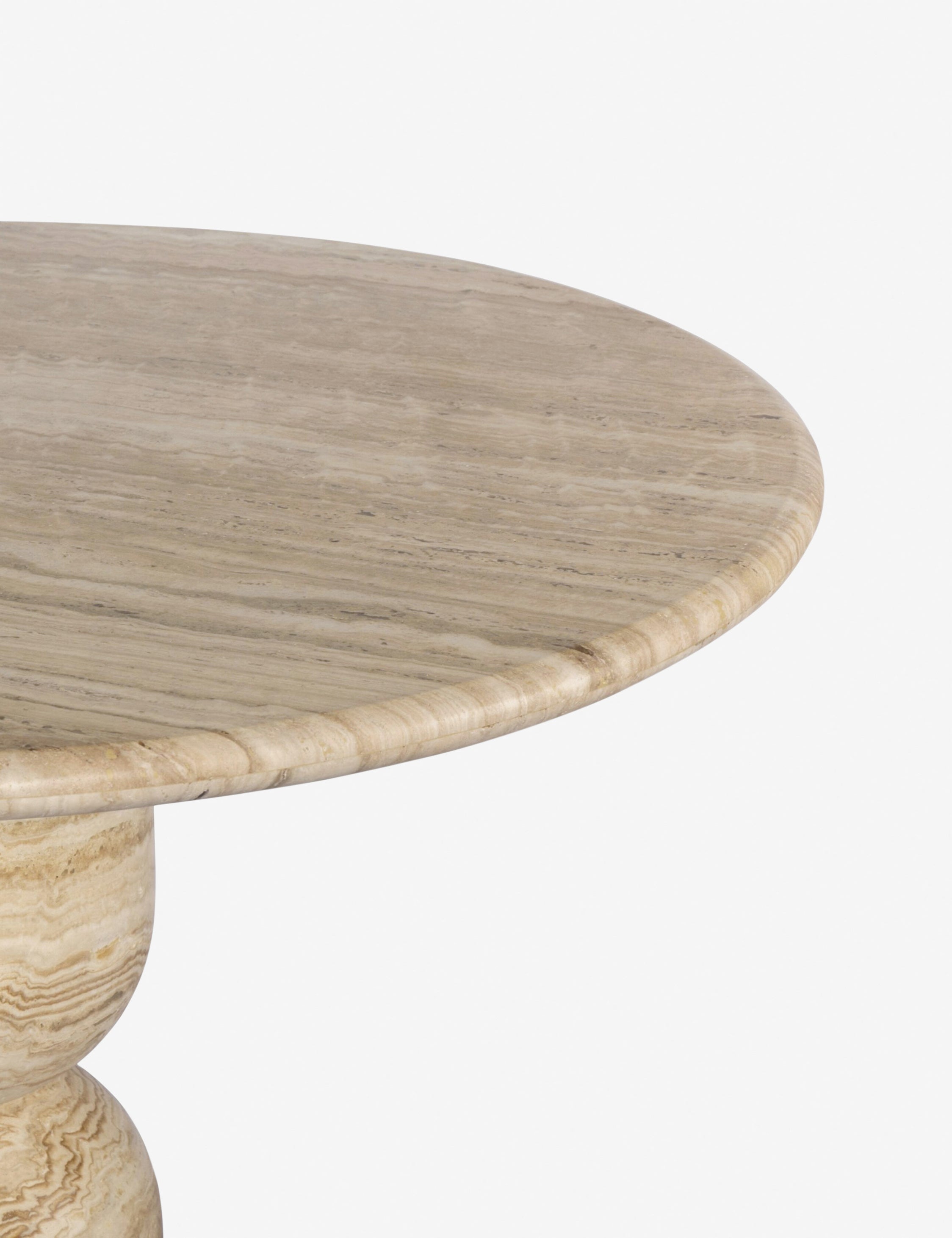 Amber Lewis x Four Hands Figueroa Round Dining Table - Modern Farmhouse Style for Kitchen, Dining Room & Small Space Gatherings