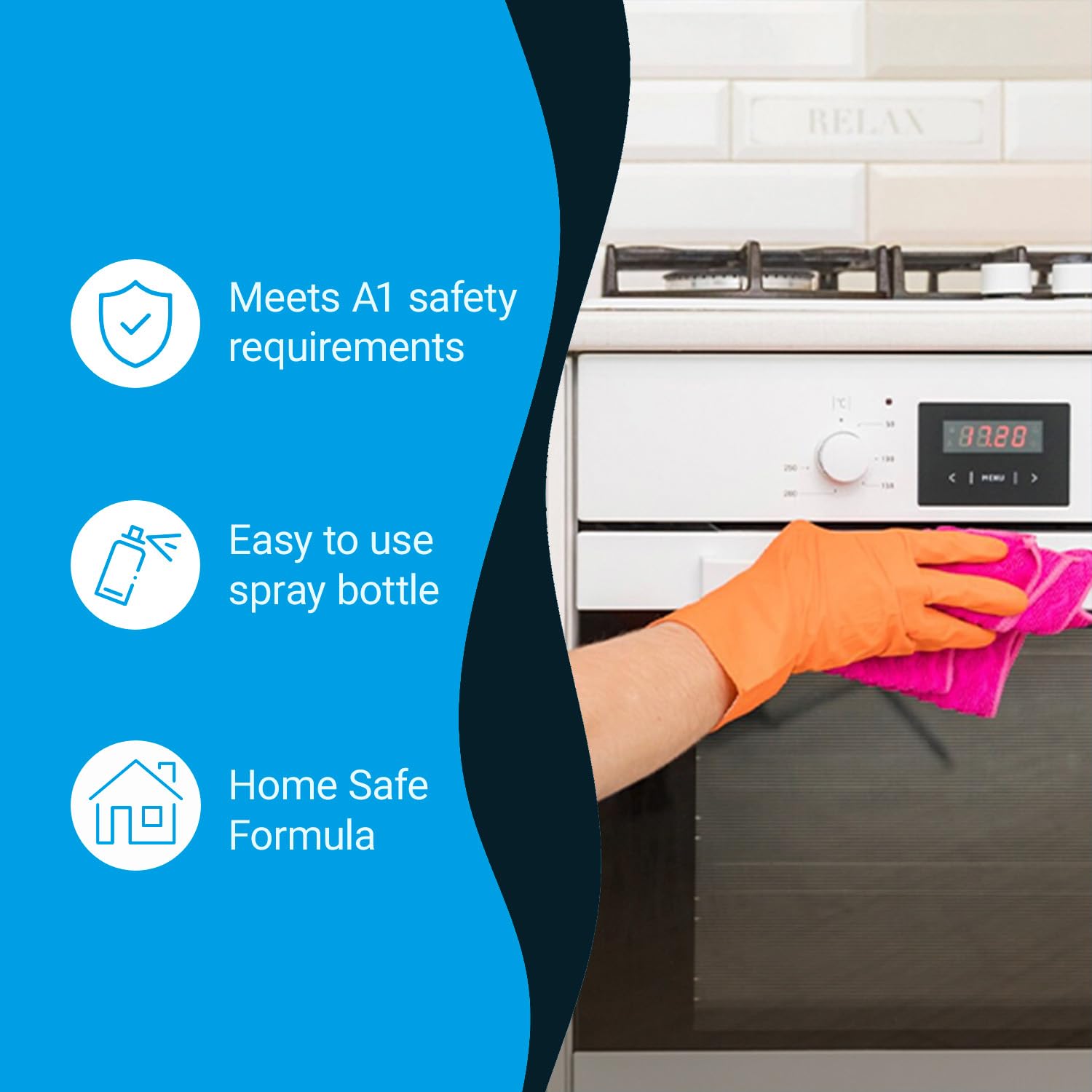 Foaminator Heavy Duty Cleaning Foam Solution - 18 oz Commercial Popcorn Machine Cleaner, Grill & Oven Degreaser for Food Equipment - Perfect for Concessions, Restaurants & Home Kitchen Deep Cleaning