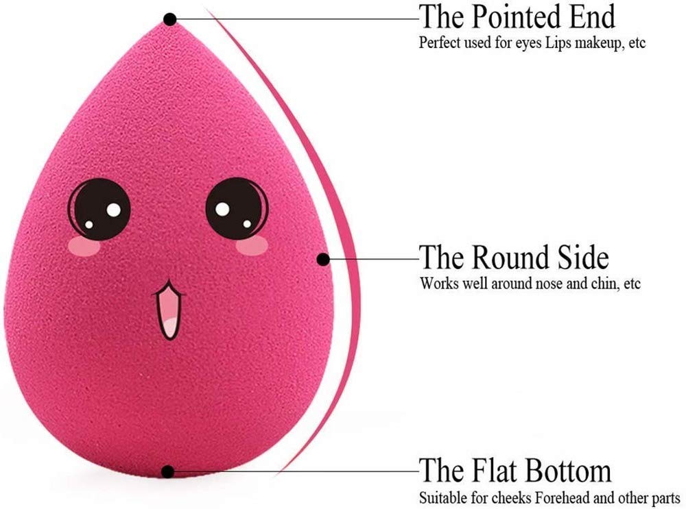 Best Makeup Sponge Beauty Blender for Women & Girls - Pink (2 Pack) | Soft Blending Sponge for Foundation, Concealer & Powder | Perfect for Daily Makeup & Professional Use