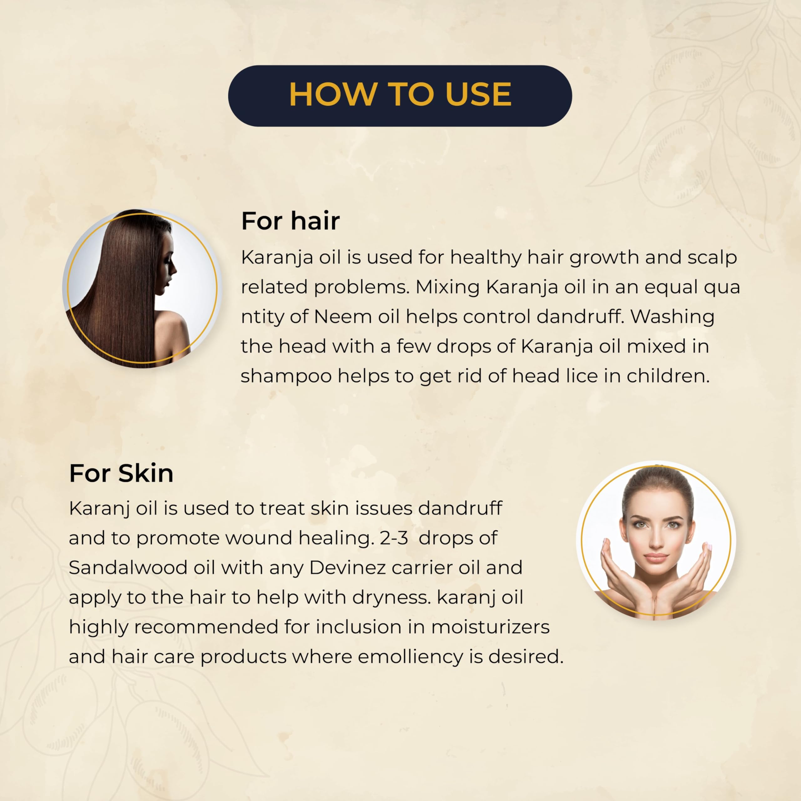 Vedcare 100% Pure & Natural Karanj Oil for Hair Growth & Skin Care - Cold Pressed Organic Pongamia Oil, 250ml - Promotes Healthy Scalp, Reduces Dandruff & Nourishes Skin - Perfect for Daily Hair & Skincare Routine