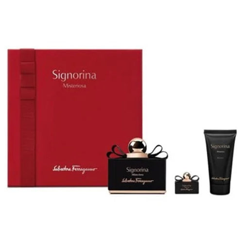 Salvatore Ferragamo Women's 3-Piece Luxury Gift Set - Perfect for Birthday, Anniversary & Holiday Gifting