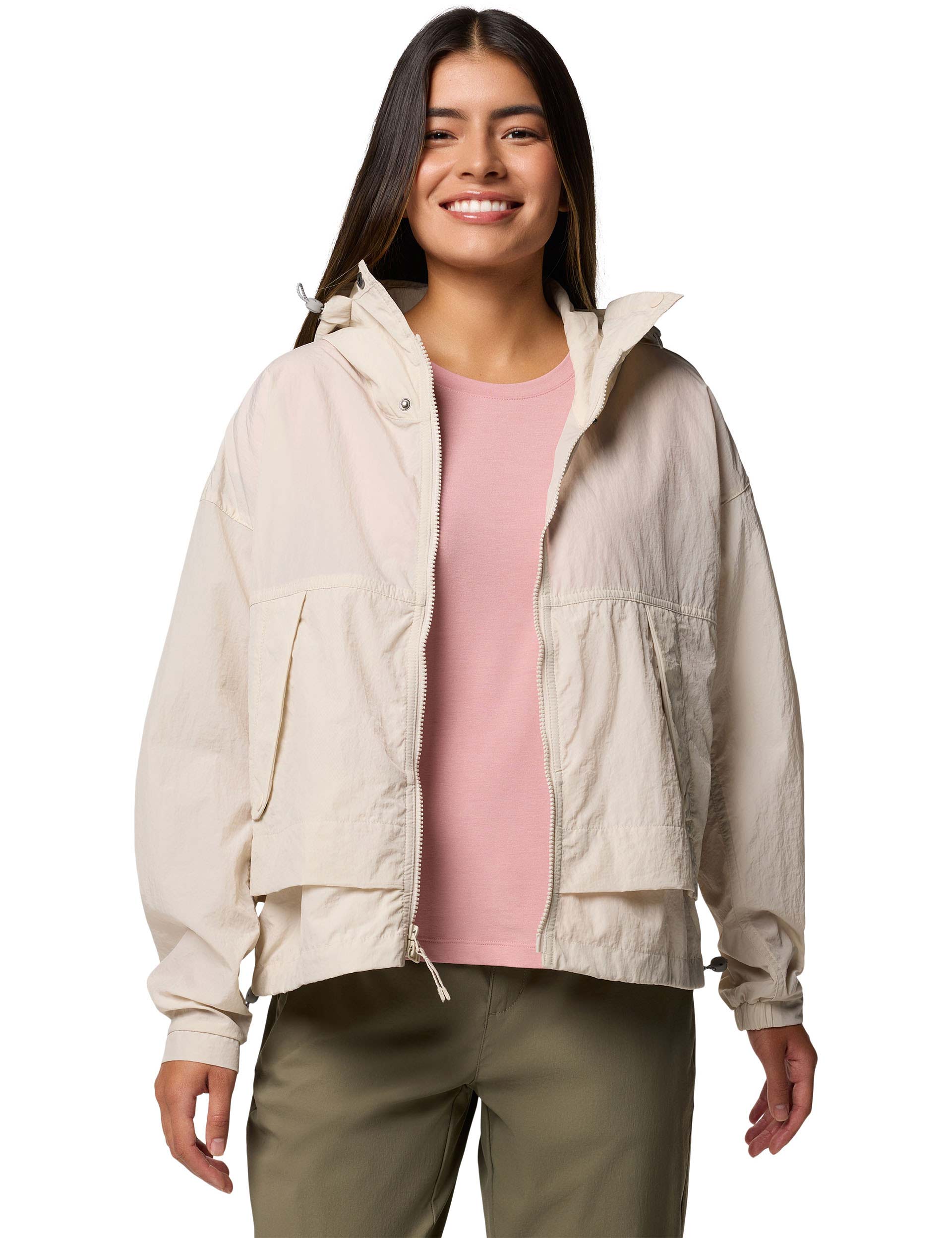 Paracutie II Hooded Windbreaker Jacket - Dark Stone Color | Lightweight Water-Resistant Outdoor Windbreaker for Hiking, Running & Travel