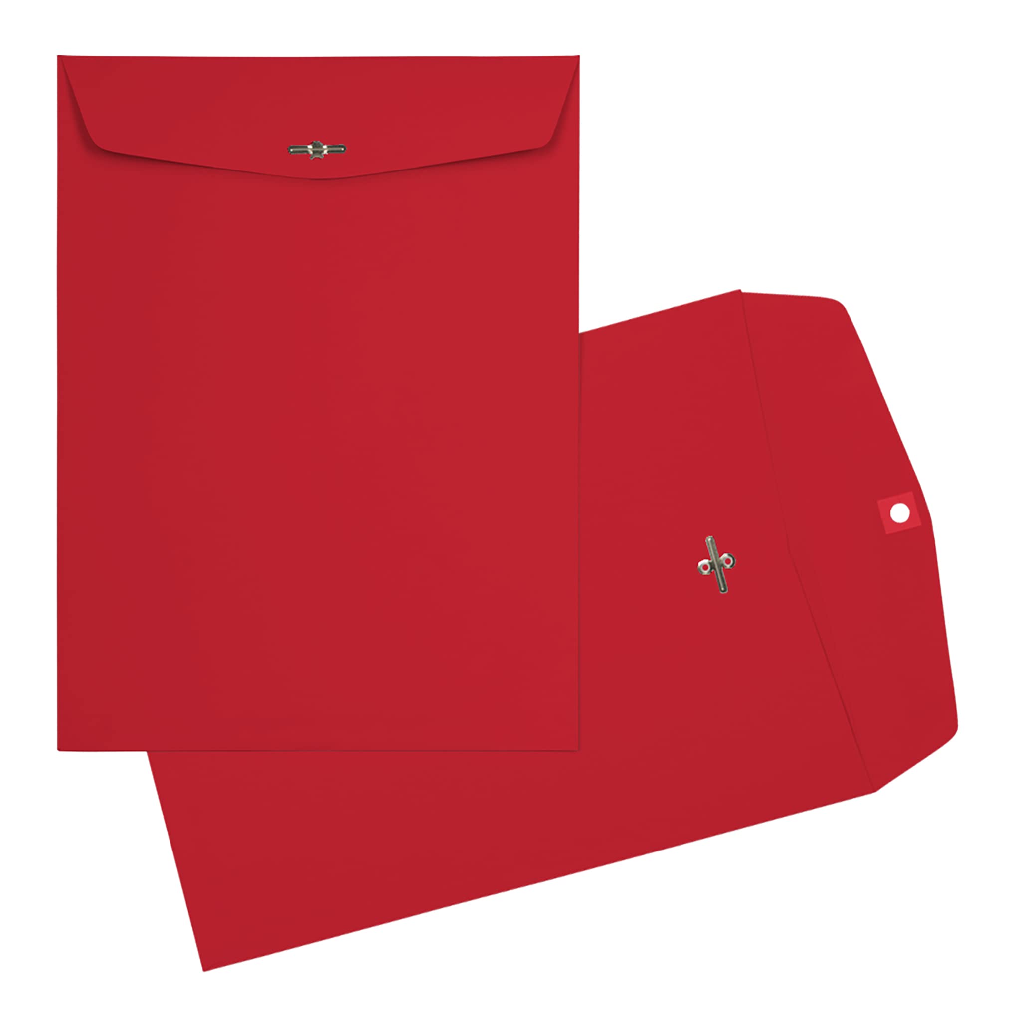 LUXPaper 9 x 12 Inch Open End Clasp Envelopes - Ruby Red, 80lb Text Weight, Pack of 1,000 - Perfect for Mailing Documents, Invitations, and Business Correspondence