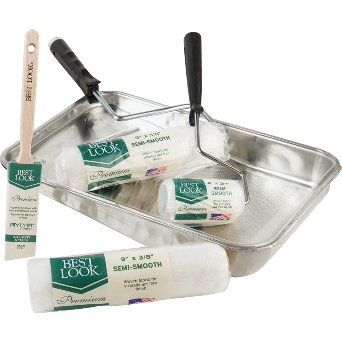 Paint Tray Kit with Roller & Brush - Perfect for Home DIY Projects