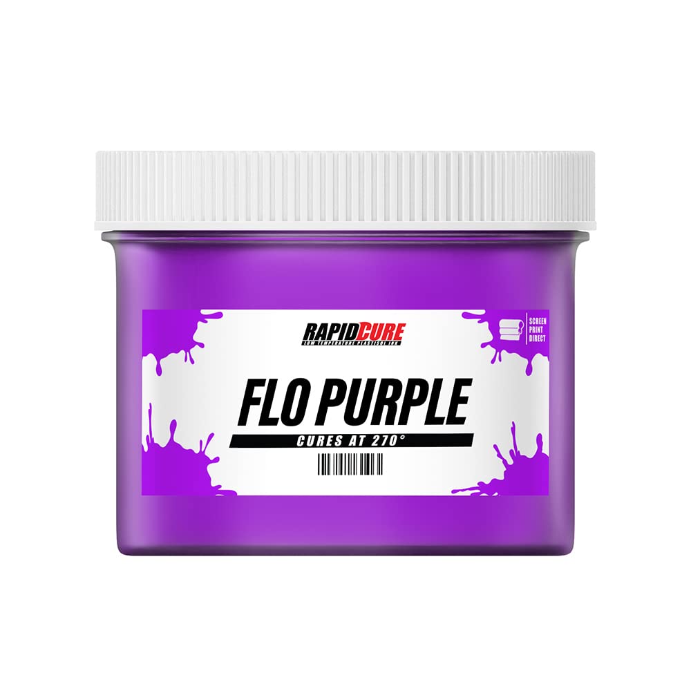 Rapid Cure® Fluorescent Purple Screen Printing Ink (128oz Gallon) - Fast-Drying Plastisol Fabric Paint for DIY T-Shirts, Hoodies & Bags - Made in USA
