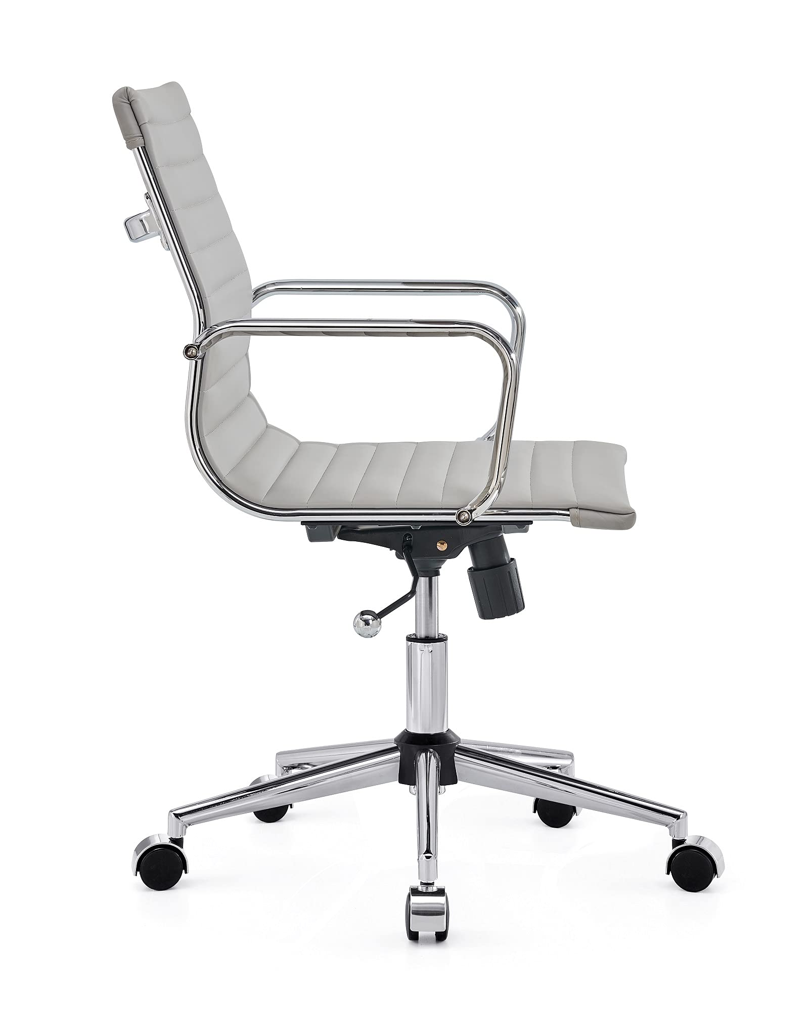 Ergonomic Grey Office Chair - Modern Adjustable Desk Chair with Lumbar Support for Home & Office Workspace (3011 Grey) - Perfect for Long Hours Sitting, Gaming & Remote Work