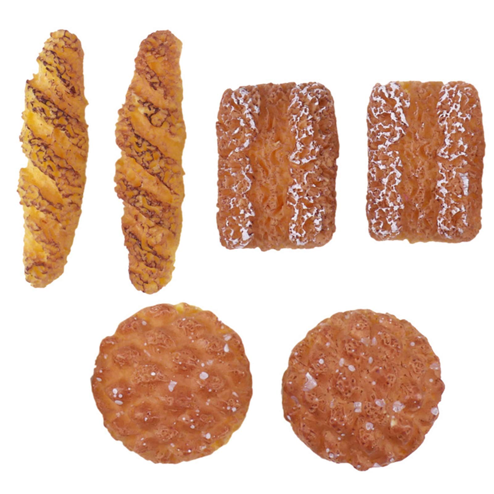 1/12 Scale Miniature Resin Bread Model Toys - 6Pcs Dollhouse Mini Restaurant Props for DIY Crafts, Home Decor & Collectibles | Perfect for Miniature Scenes, Dioramas & Model Displays