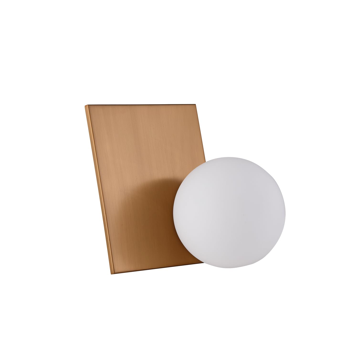 Bethel Gold Frame Table Lamp with Milk White Glass Shade - Elegant Home & Office Lighting for Bedroom, Living Room, and Study Desk