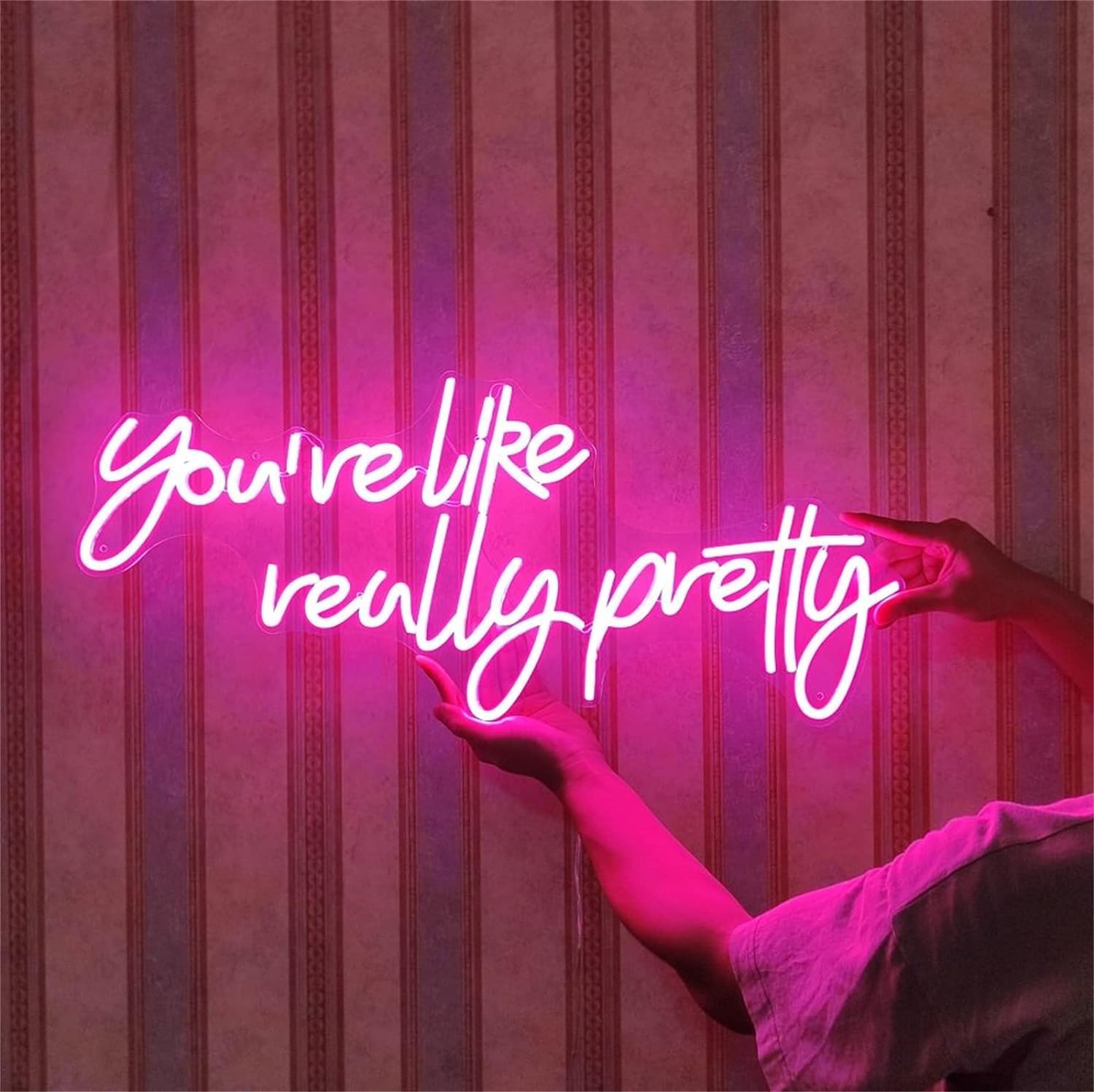 LED Neon Light Sign - 65x28cm for Birthday Party & Bedroom Decor