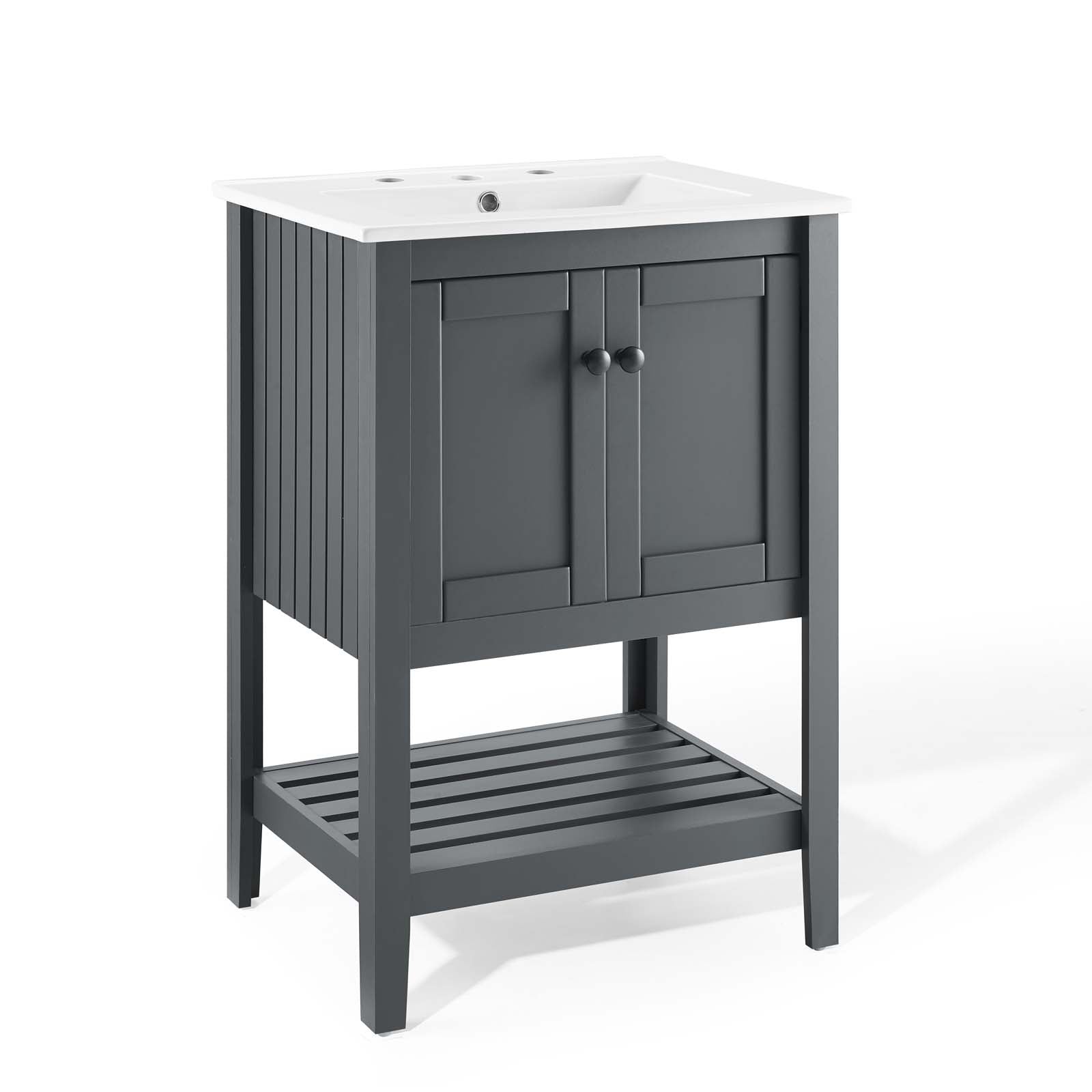 Prestige 24 Inch Bathroom Vanity with Sink - Modern Single Sink Bath Vanity Set for Small Spaces, Perfect for Apartments, Condos and Powder Rooms