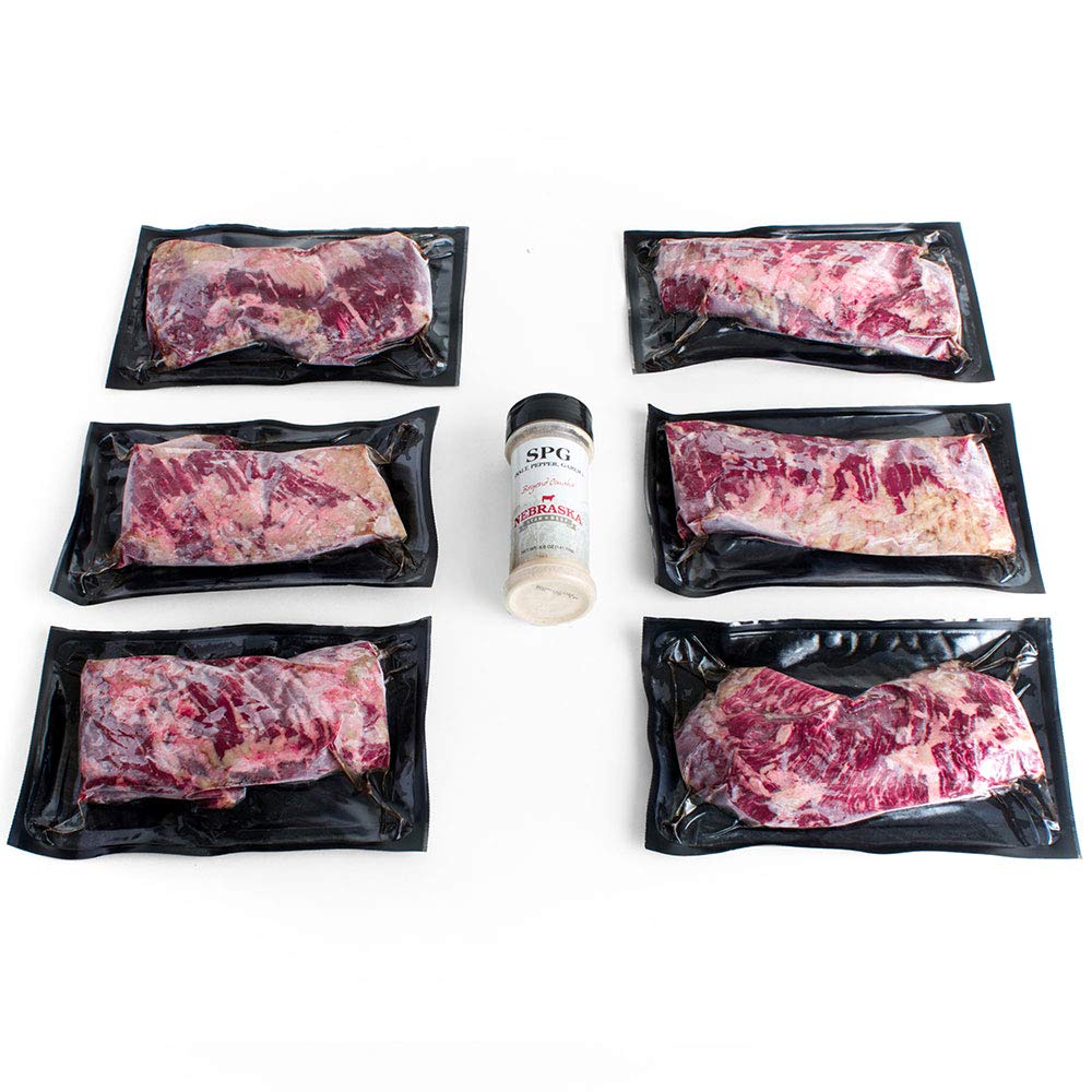 Nebraska Star Beef Aged Skirt Steak (10 oz) - All-Natural, Hand-Cut & Trimmed with Salt, Pepper & Garlic Seasoning | Premium Gourmet Meat Delivery for Grilling, BBQ & Home Cooking