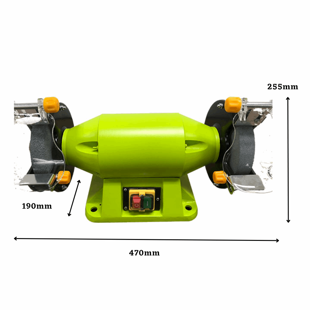 Forestwest 150MM 520W Industrial Bench Grinder BM20504 - Heavy Duty Metal Grinding & Sharpening Tool for Workshop, Garage & DIY Projects