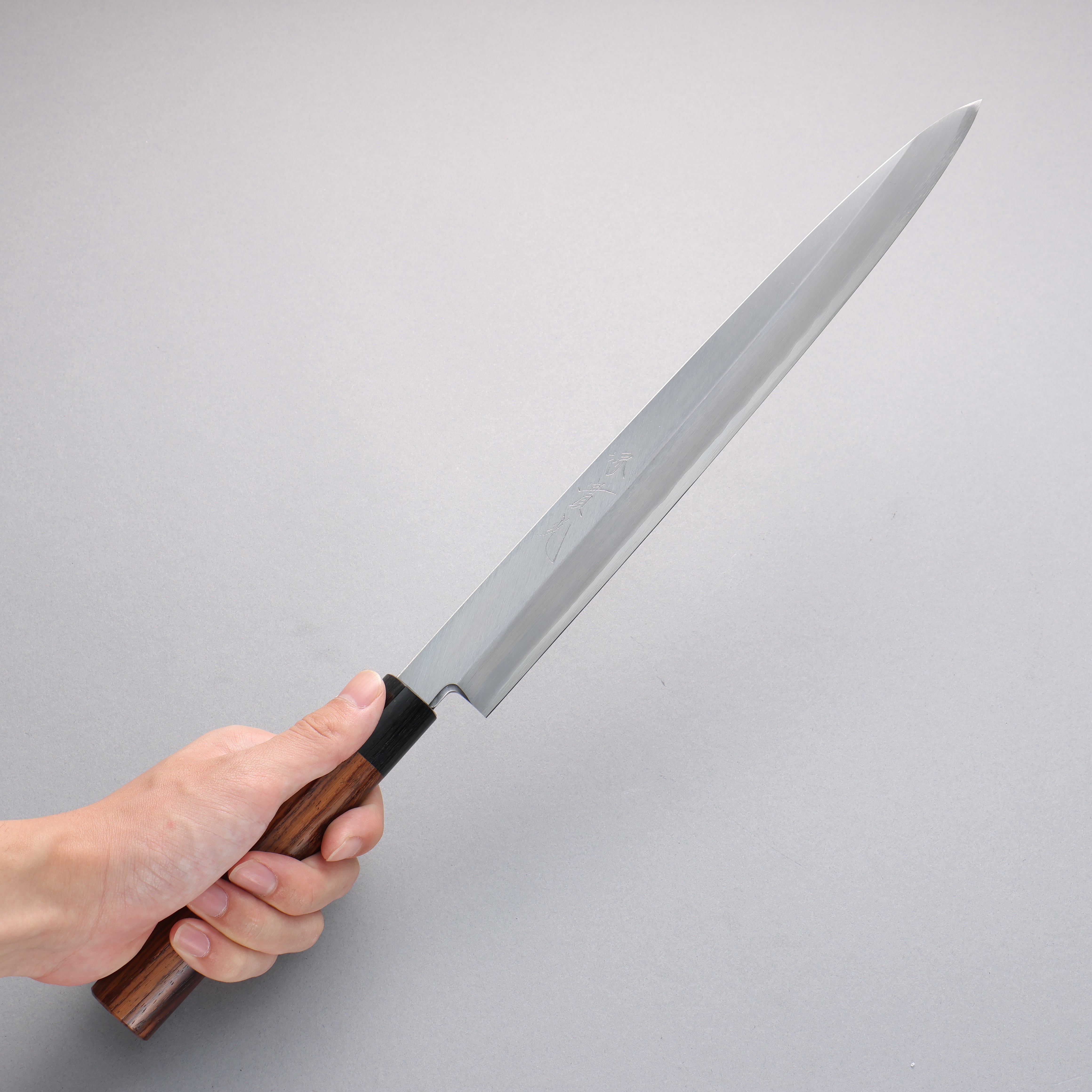 Premium Jikko Silver Steel No.3 Yanagiba Sushi Knife 300mm with Exquisite Shitan Handle - Perfect for Sushi Chefs & Japanese Cuisine Preparation