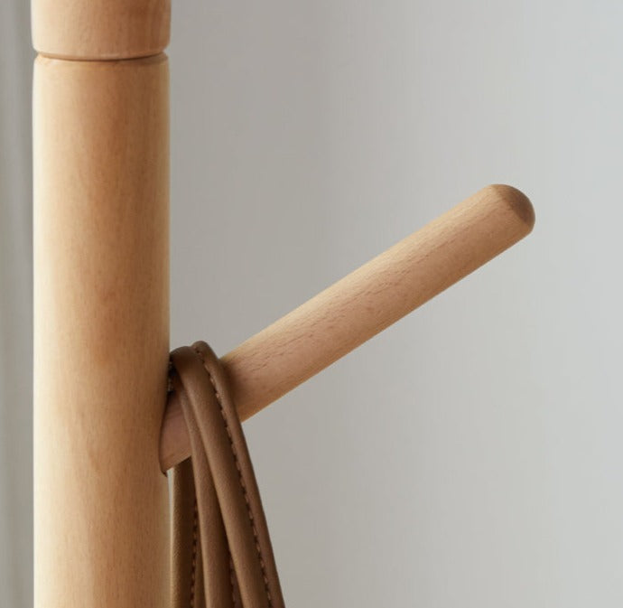 Premium Solid Wood Clothes Hangers - Beech & Ash Wood Garment Rack for Closet Organization | Ideal for Hanging Coats, Dresses, Suits & Delicate Clothing