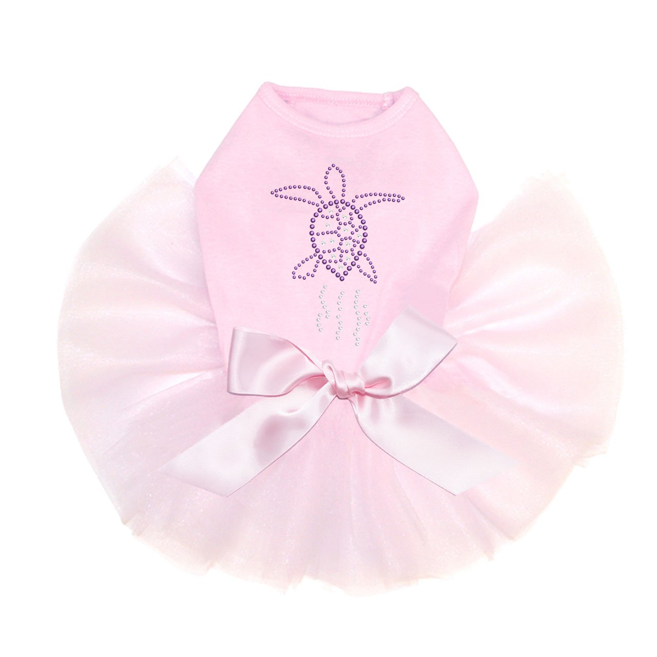 Sparkle Rhinestone Dog Tutu Dress - Purple & Pink 3XL for Party & Photo Shoots