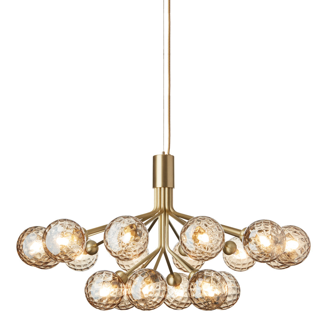 Apiales 18-Light Modern Crystal Chandelier - Elegant Dining Room Lighting Fixture for Home Decor | Perfect for Living Room, Bedroom, or Entryway