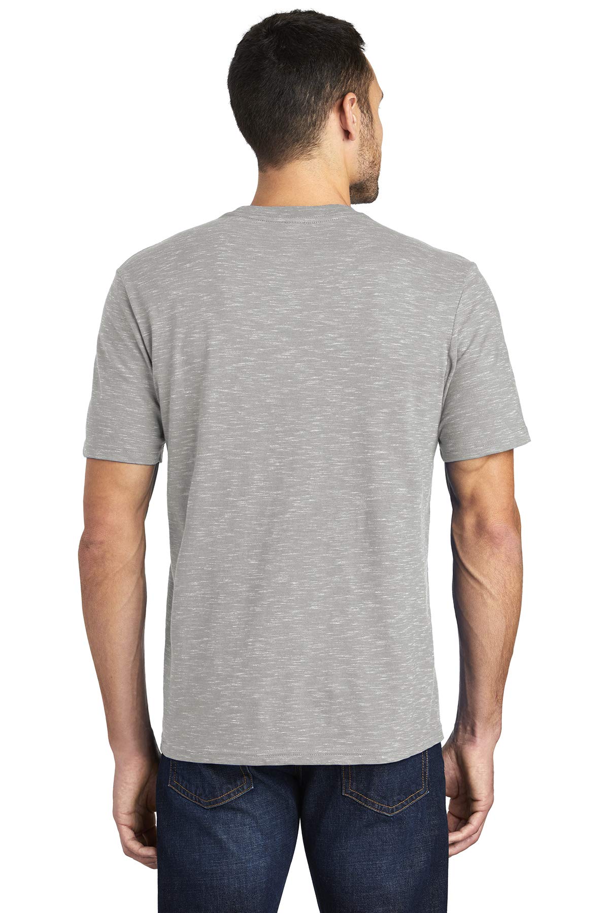 District Men's Medal Tear-Away Label T-Shirts - Comfortable Casual Tees for Everyday Wear, Gym & Street Style