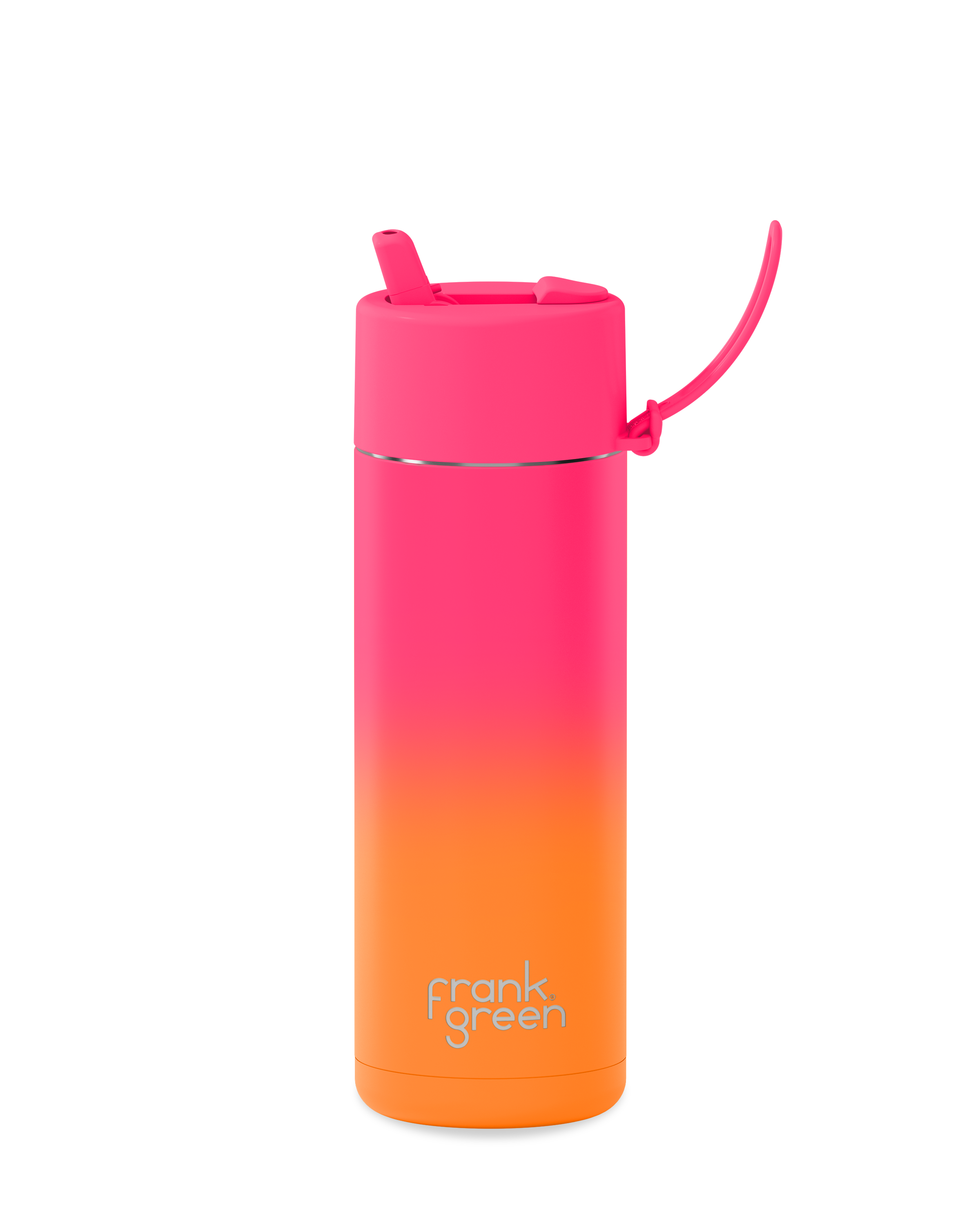 Gradient Ceramic Reusable Water Bottle 20oz (595ml) - Eco-Friendly Insulated Travel Mug for Hot & Cold Drinks at Home, Office or Gym