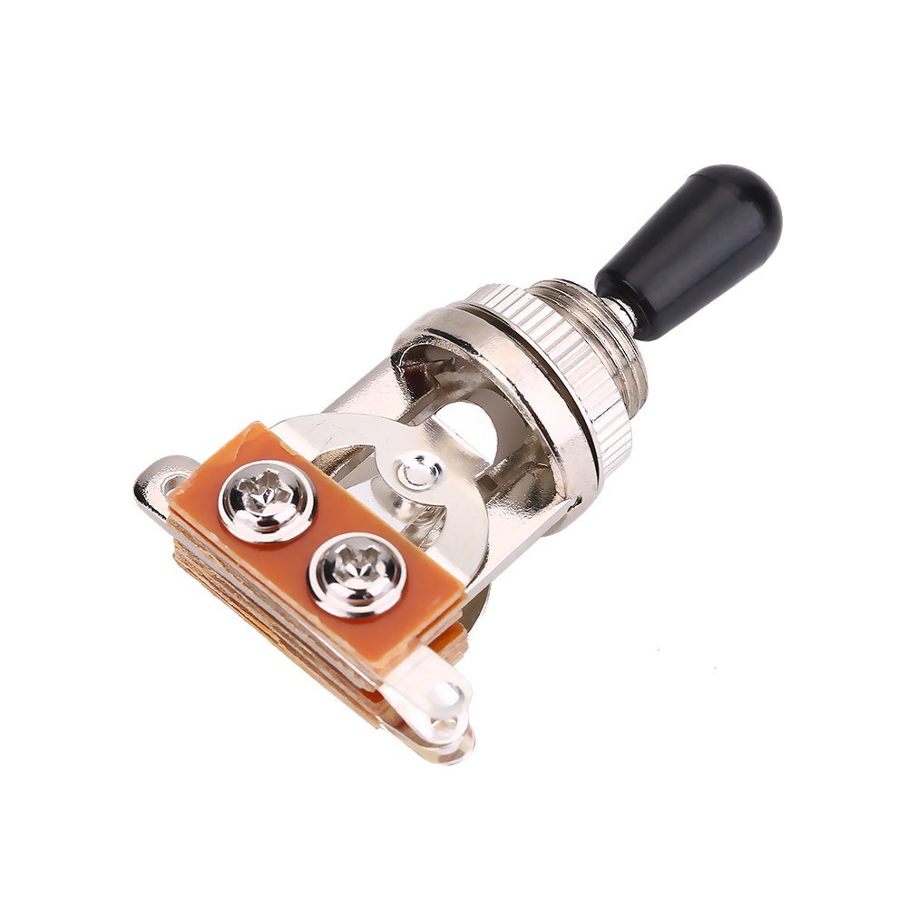 Alomejor 3-Way Guitar Pickup Selector Switch - Metal Toggle Replacement for Electric Guitar Parts | Perfect for Gibson, Fender & DIY Guitar Repairs