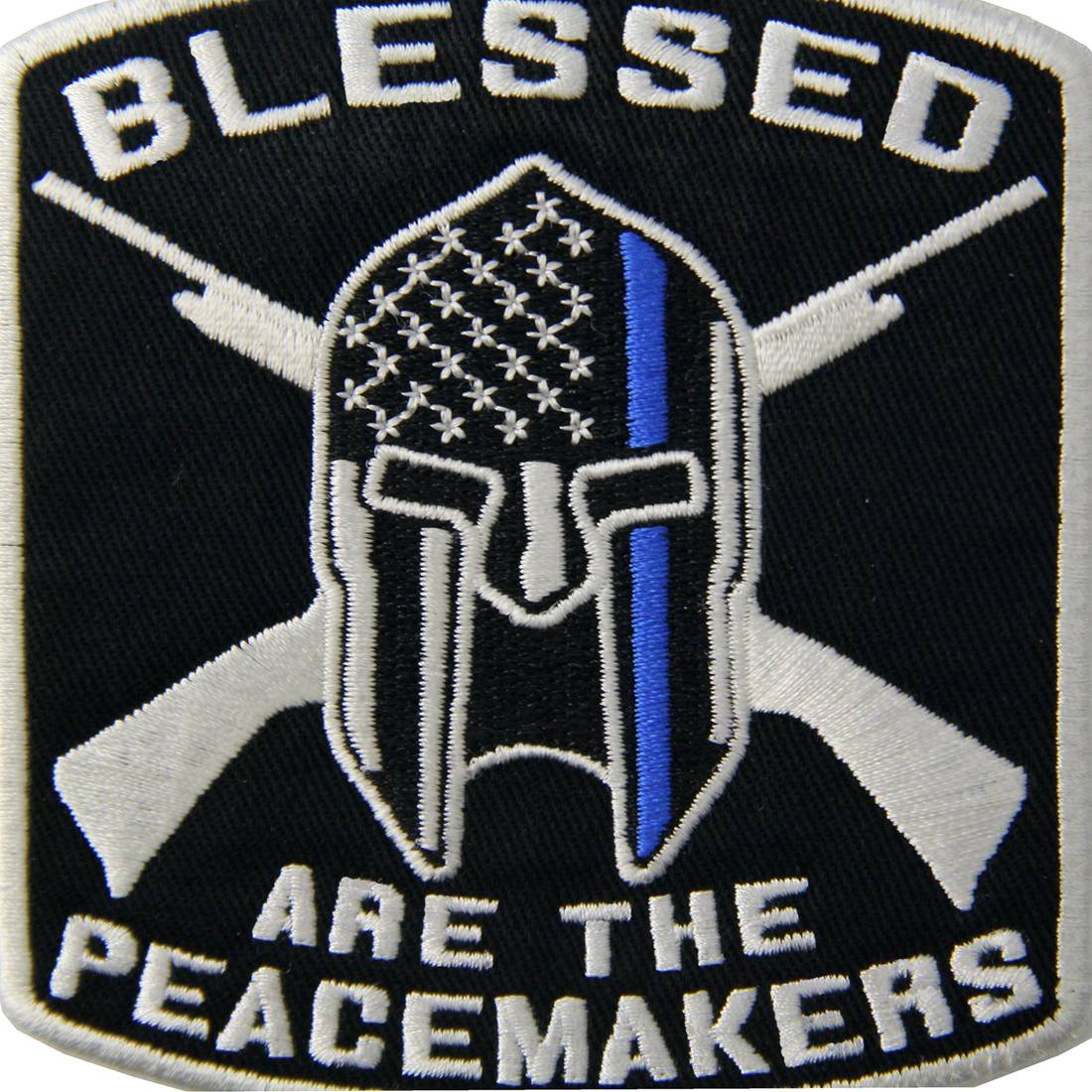 Blessed Are The Peacemakers Embroidered Patch - Iron On or Sew On Emblem for Jackets, Hats & Bags | Religious & Inspirational Clothing Accessory