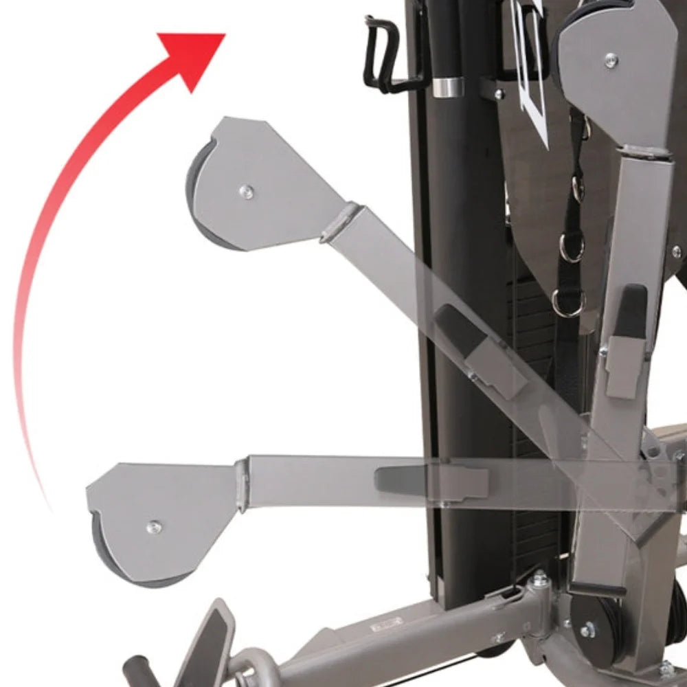 GXE Gym Equipment Set with Acrylic Covers & 200LB Weight Stack - Perfect for Home Workouts & Strength Training