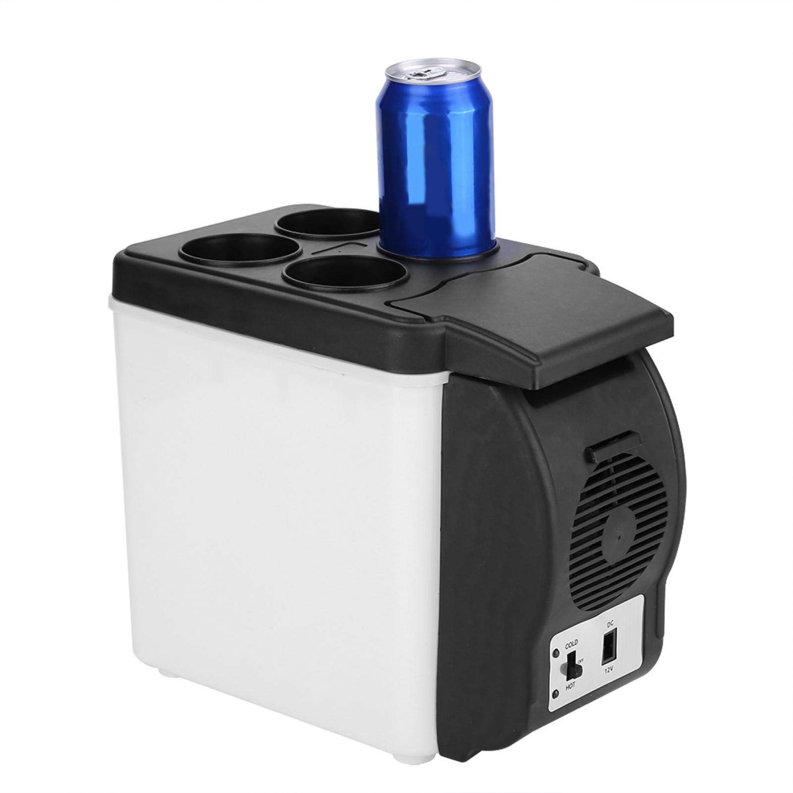 6L Mini Car Refrigerator - 12V Portable Cooler & Warmer for Drinks & Food | Car Travel, Camping & Office Use | Compact Food Storage Box