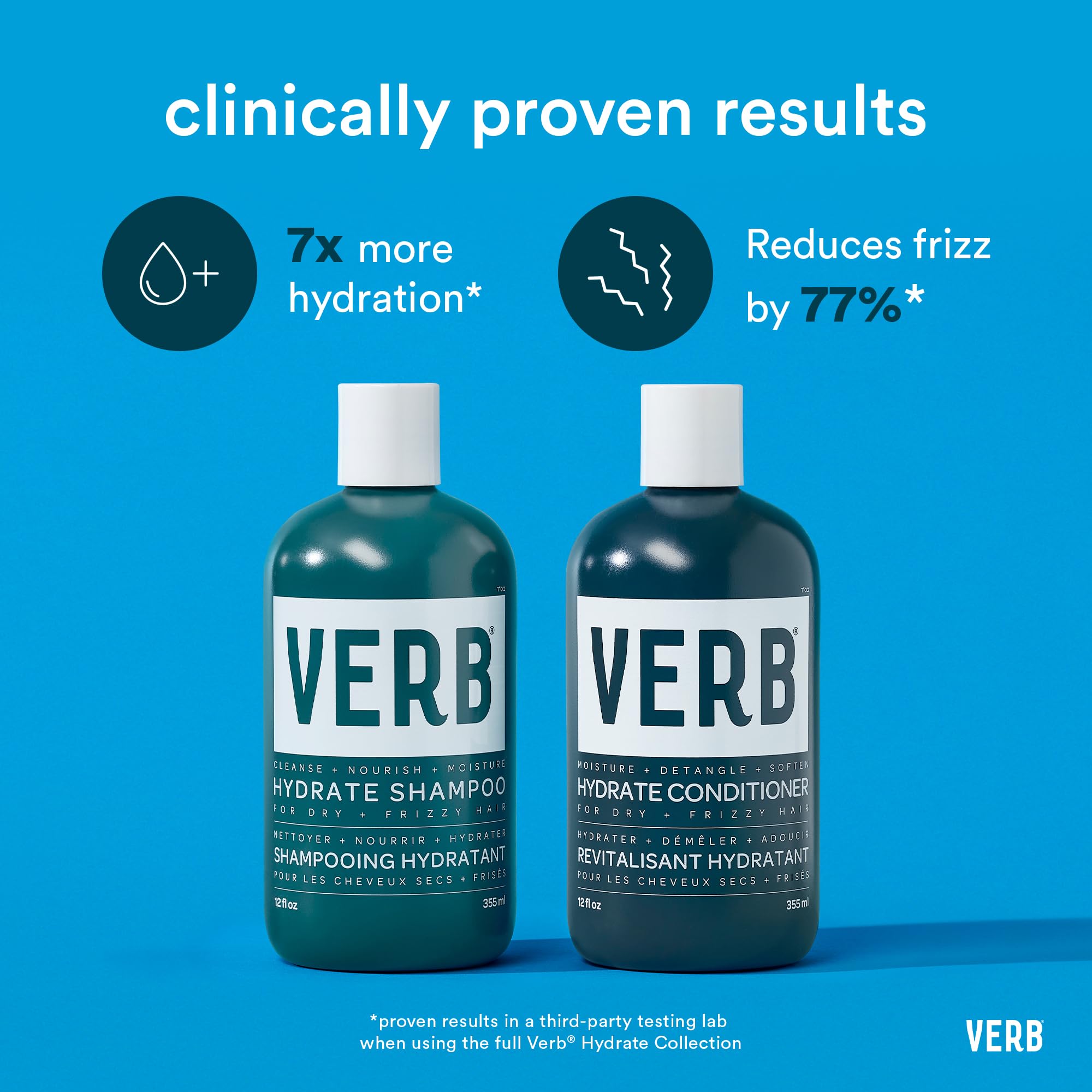 VERB Hydrate Conditioner for Dry Frizzy Hair - Detangling & Frizz Control with Deep Moisture - Perfect for Damaged Hair Repair & Daily Hydration