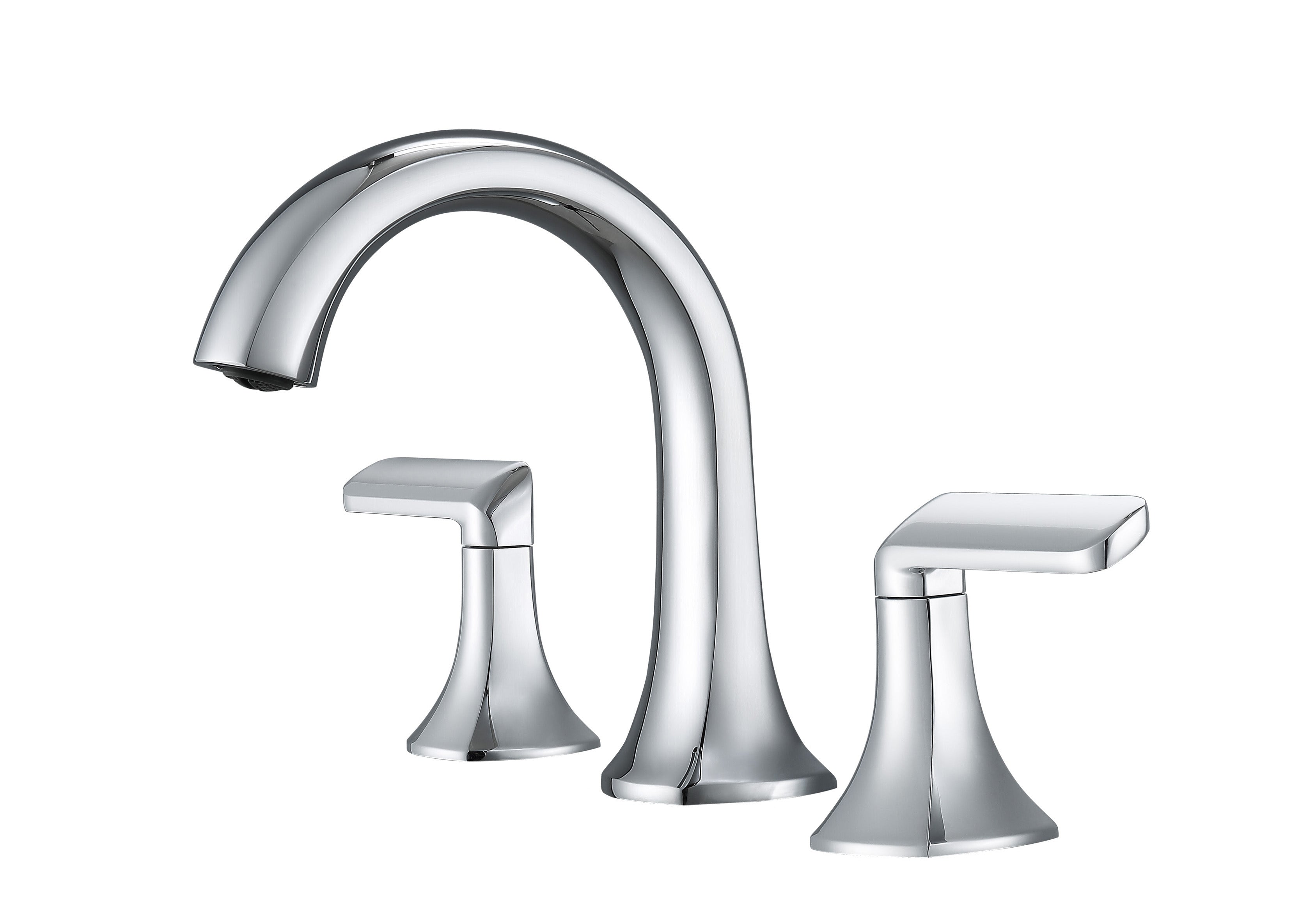 Arezzo Widespread Bathroom Faucet - Chrome Finish 8