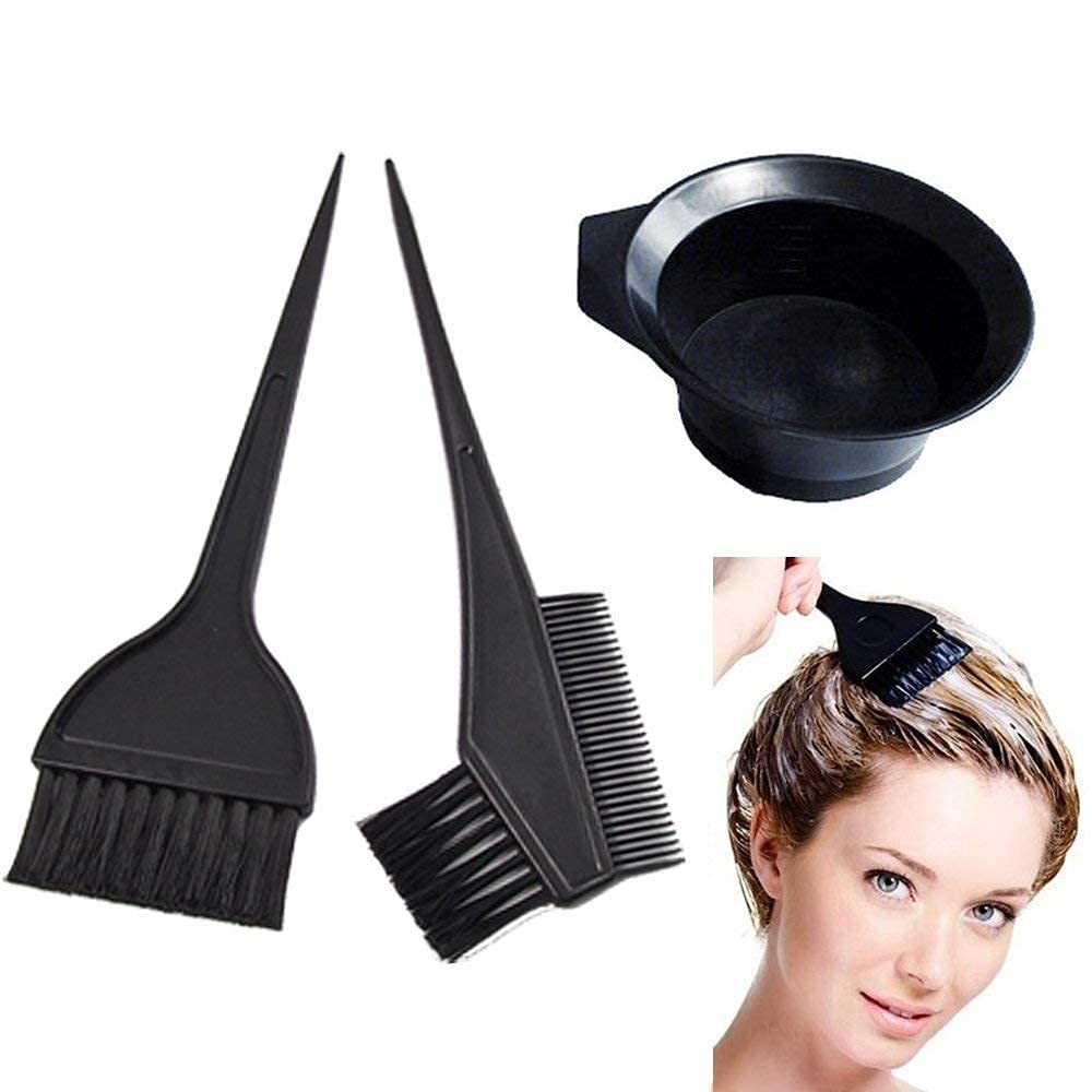Raaya Professional Hair Coloring Dye Bowl & Brush Set - Salon Quality Hair Dye Tools for Men & Women - Perfect for At-Home Hair Coloring & Salon Styling