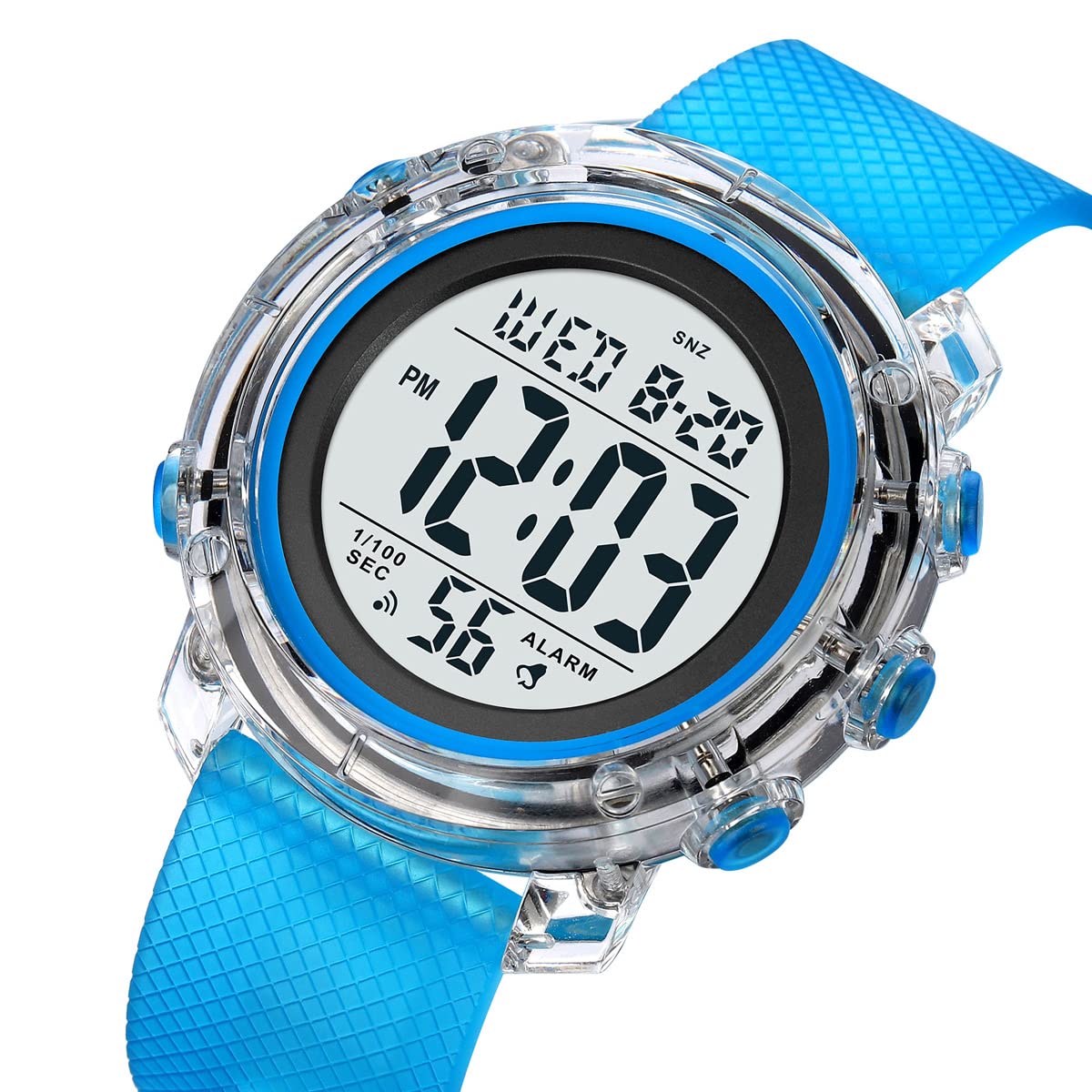 Zolohoni Digital Sports Watch for Women & Men - Waterproof LED Stopwatch with Date Display - Perfect for Running, Swimming & Outdoor Activities