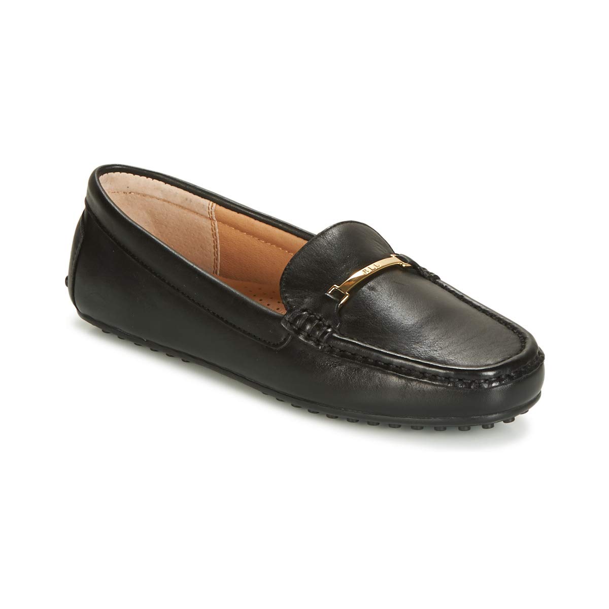 Lauren Ralph Lauren Women's Briony Loafers - Comfortable Boat Shoes in Cognac Brown | Perfect for Office, Casual Wear & Travel