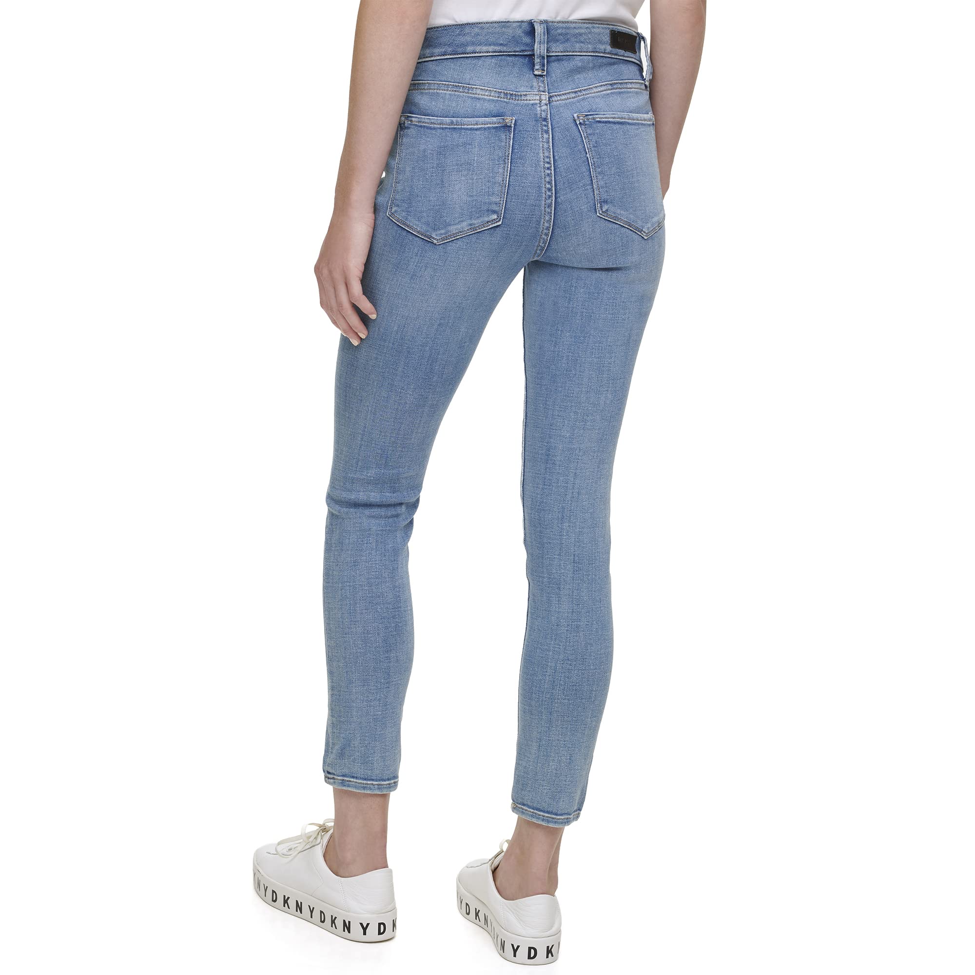 DKNY Women’s Delancey High Rise Skinny Jeans - Stretch Denim Pants for Women, Slim Fit Ankle Jeans | Perfect for Work, Date Night & Casual Outfits