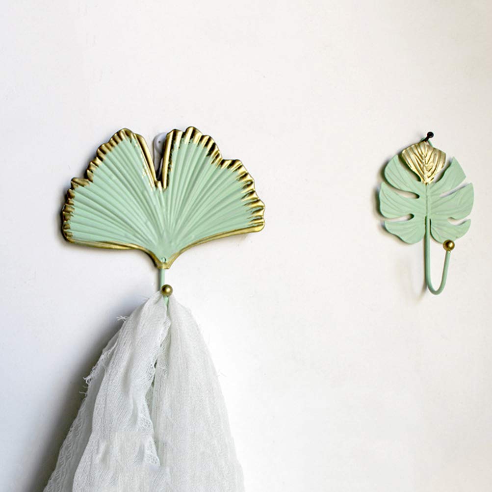 1pc Leaf-Shaped Iron Wall Hook - Decorative Coat Hanger for Home & Closet Organization - Perfect for Hanging Coats, Hats, Bags & More - Rustic Home Decor Accessory