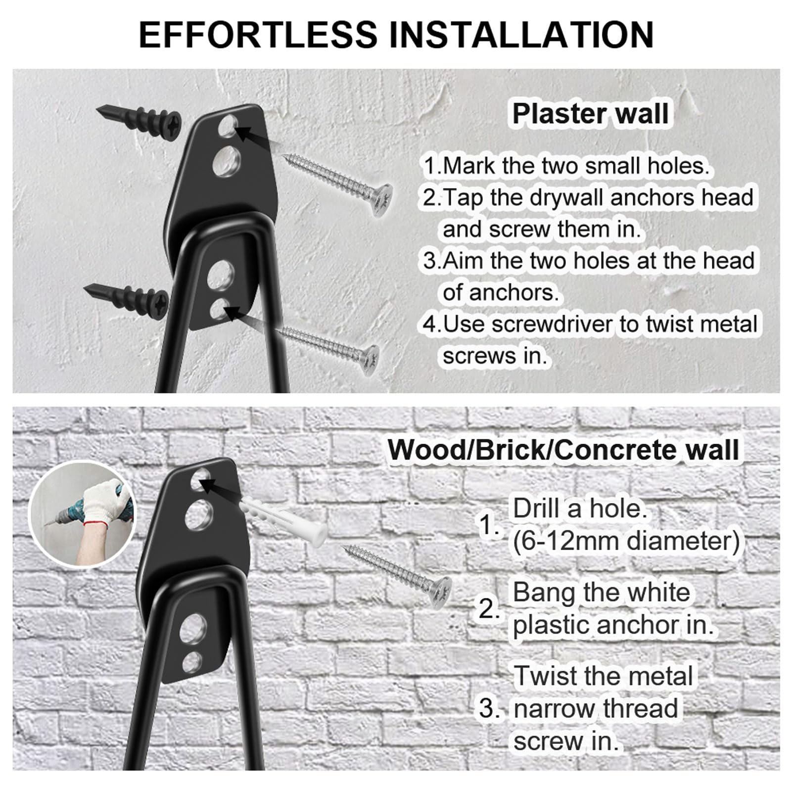 Remiawy 14 Pack Heavy Duty Garage Storage Hooks - Steel Wall Mounted Utility Hooks with Anti-Slip Coating for Organizing Garden Tools, Ladders, Bikes & Bulky Items - Perfect for Garage, Shed & Workshop Organization