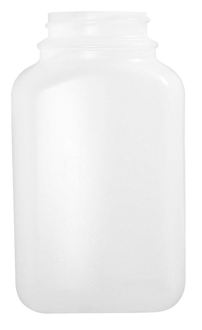 HDPE Wide Mouth Oblong Bottle with 53-400 Neck Finish - 33 oz Natural Plastic Container (Pack of 116) - Ideal for Food Storage, Cosmetics & Industrial Use