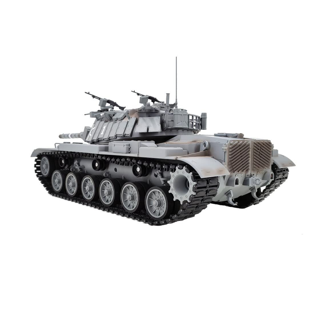 1/16 Scale Israeli M60W ERA Magach 3 RC Main Battle Tank with LED Lights & Sound Effects - All Terrain Off-Road Remote Control Military Tank Toy for Adults & Collectors - Perfect for Battle Reenactments, Display Collections & Outdoor Play