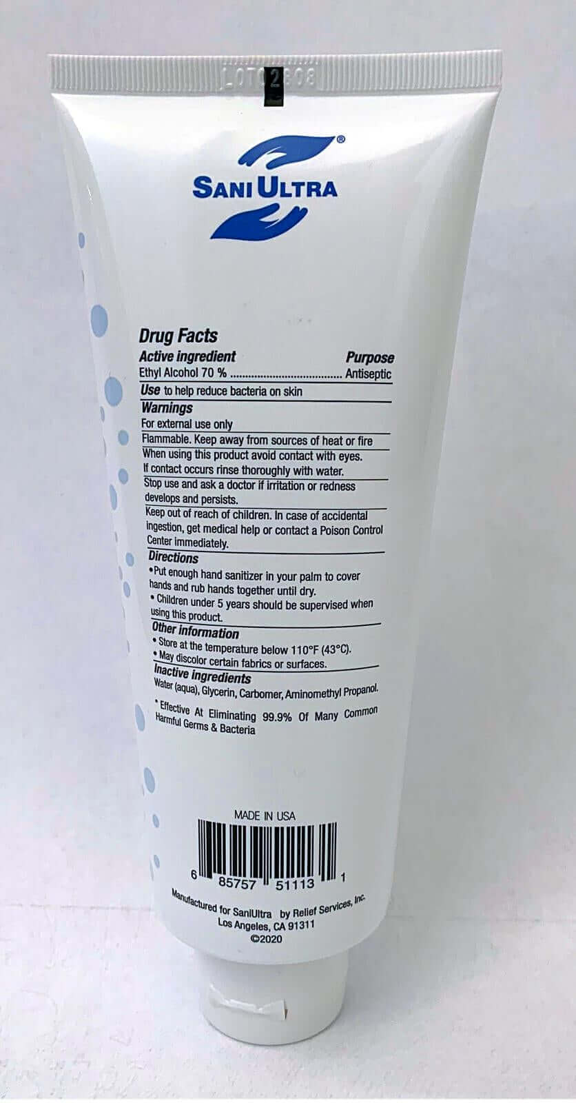 Portable 70% Alcohol Hand Sanitizer Gel - Travel Size, Kills 99.9% Germs - Perfect for On-the-Go, Office, School & Travel Use