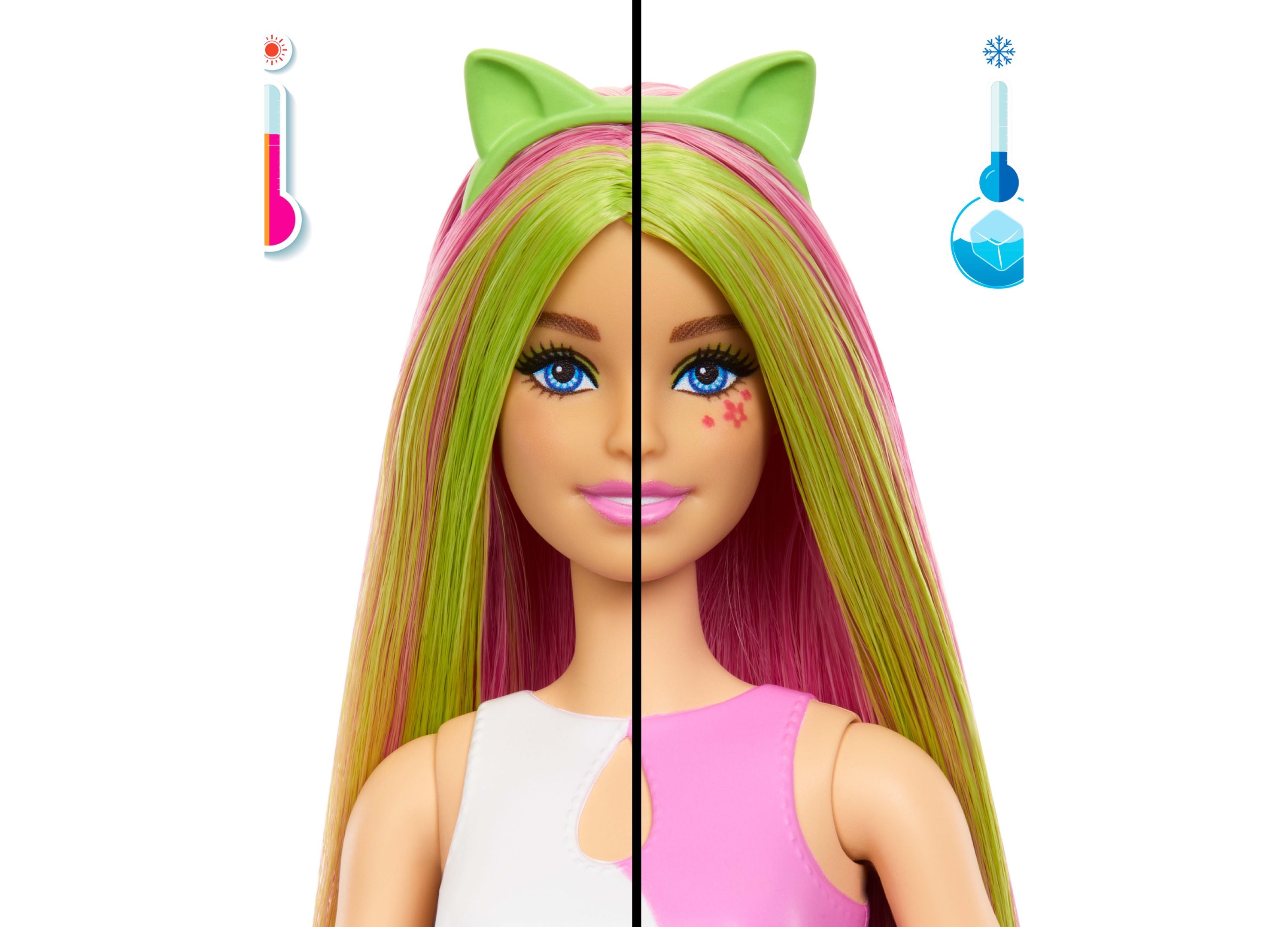 Barbie Pop Reveal Shakes Series - Cute Kitten Fashion Doll with 5 Surprise Accessories | Collectible Toy for Girls Age 3+ | Perfect for Birthday Gifts & Playtime Fun