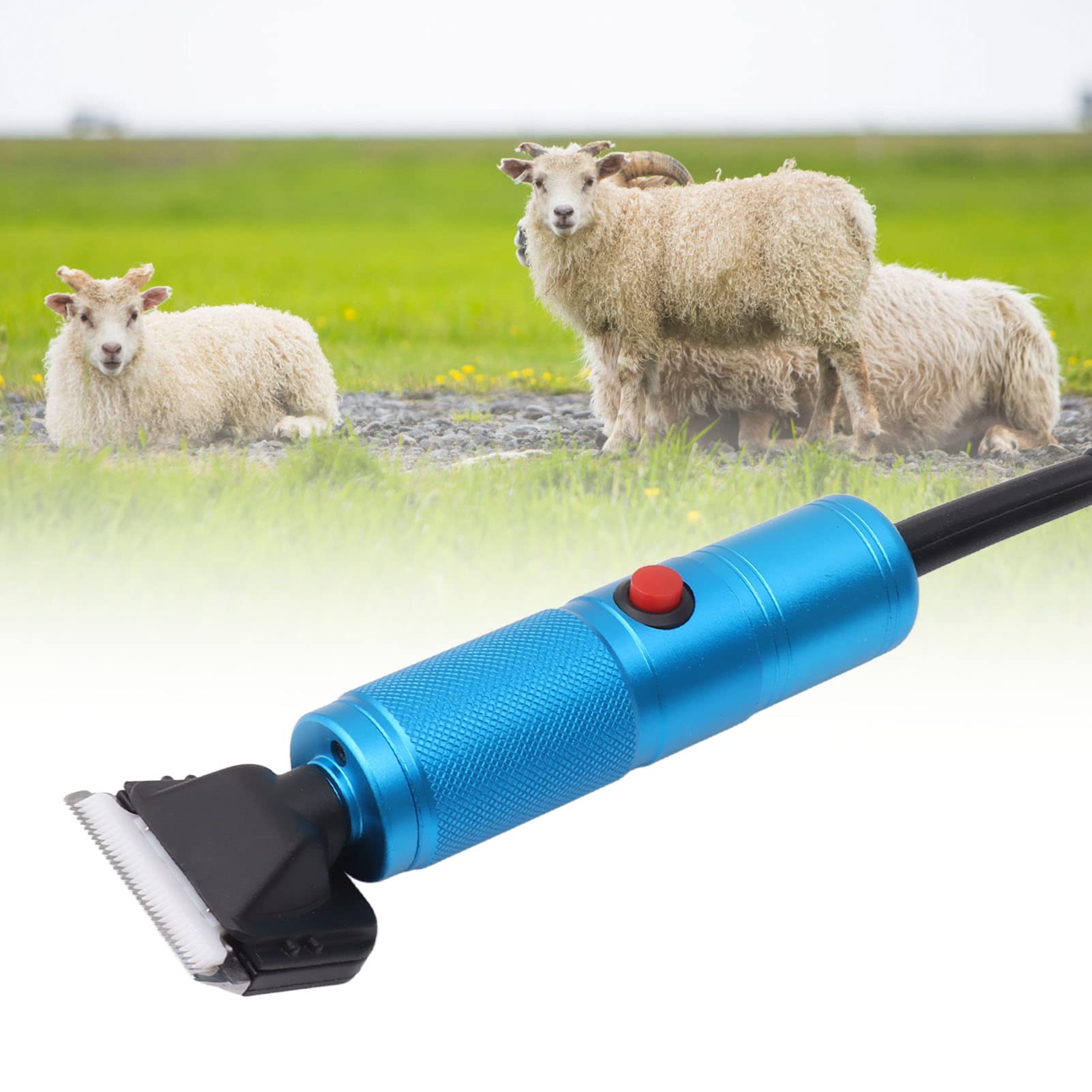 Upgraded Professional Rechargeable Sheep Shears & Animal Hair Clippers for Goats, Cattle, Livestock - Pet Grooming Shears for Farm Animals & Home Use (American) - Perfect for Shearing, Trimming & Pet Grooming at Home or Farm