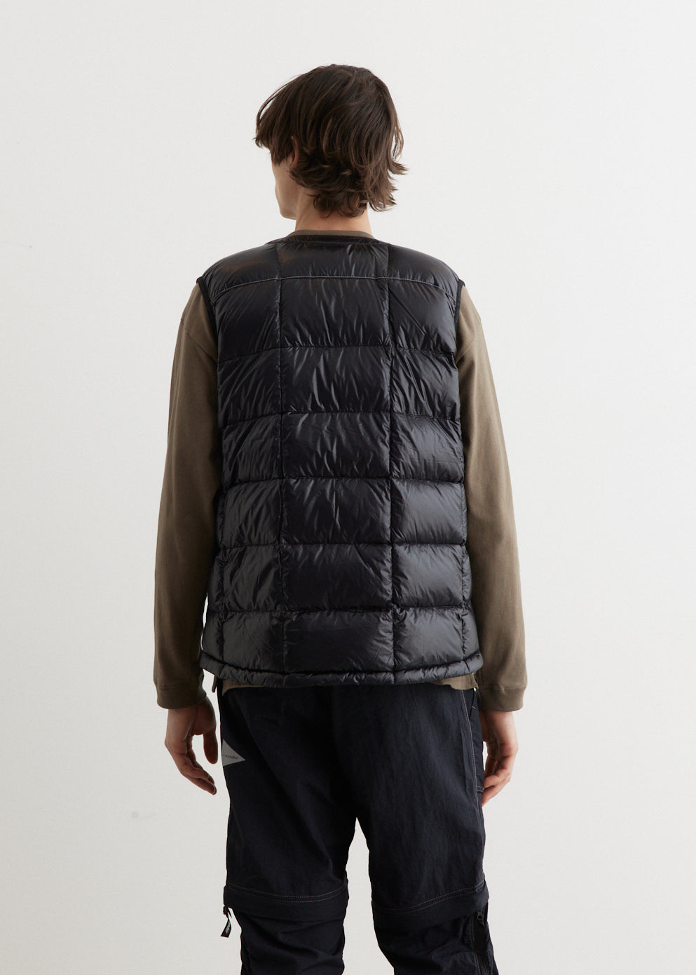 8 Diamond Stitch Down Vest for Men - Lightweight Warm Puffer Jacket for Outdoor Activities, Hiking & Casual Wear