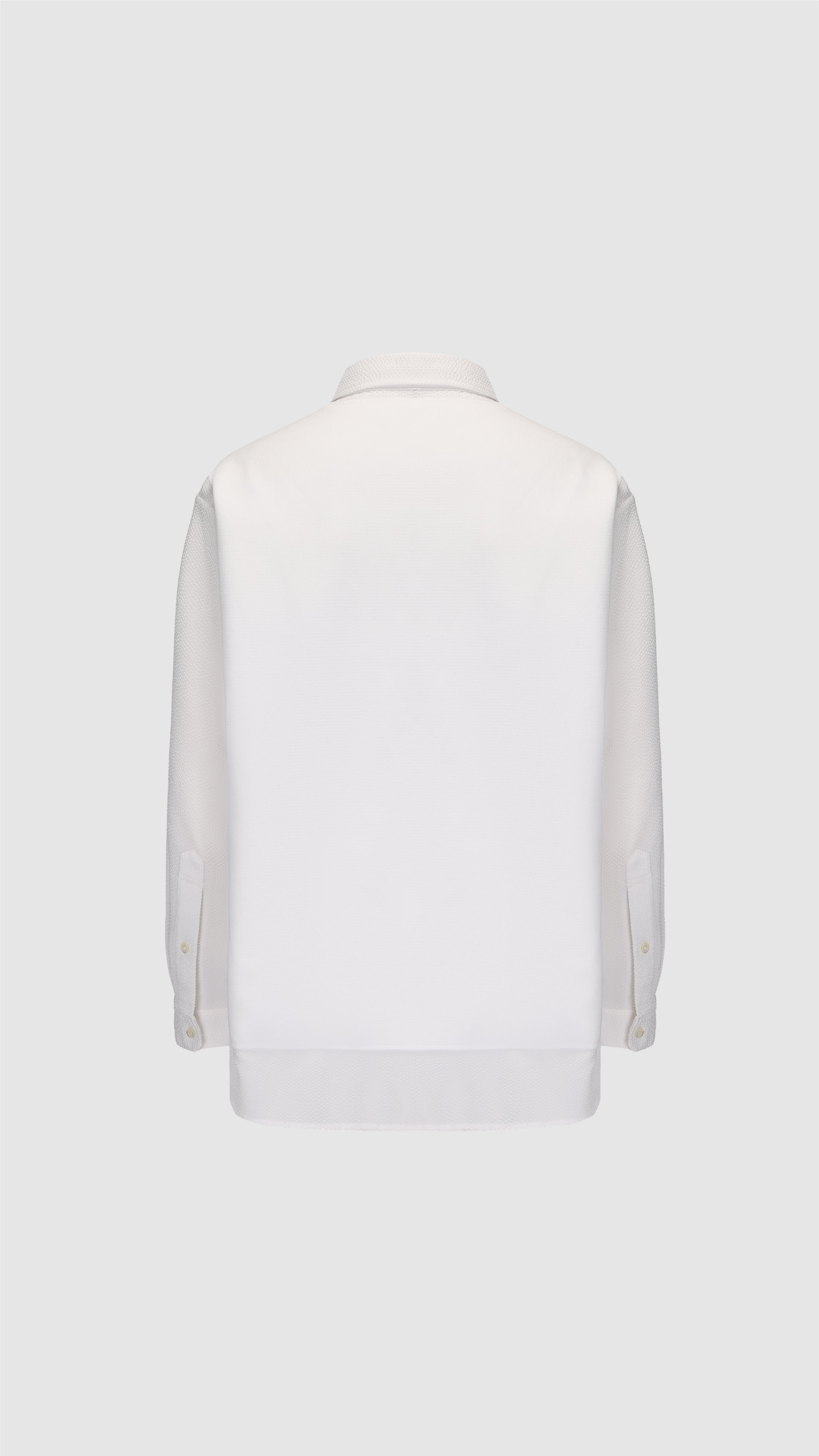 Premium Polyester Business Knit Dress Shirt for Men - Comfortable Office Wear & Formal Occasions